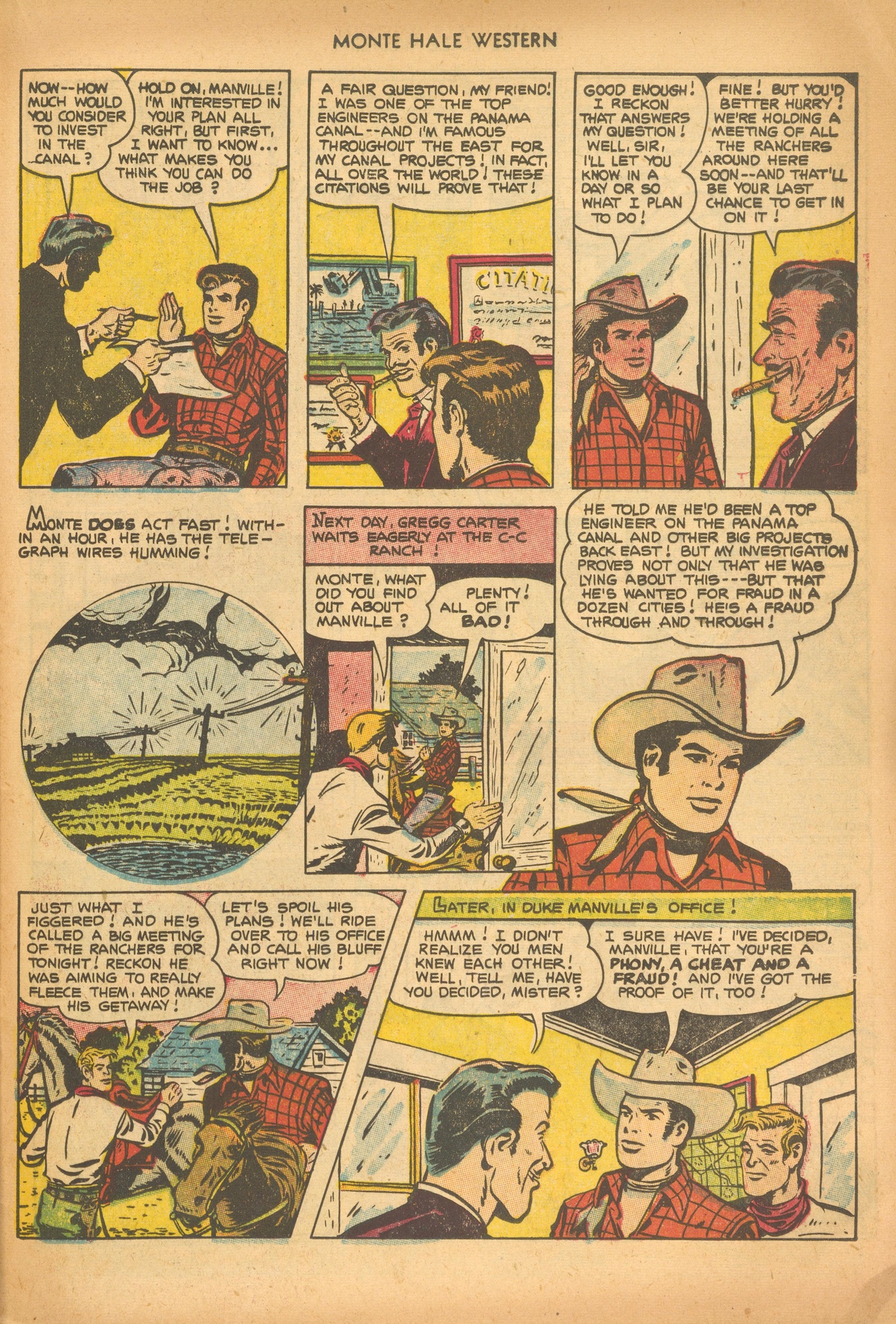 Read online Monte Hale Western comic -  Issue #80 - 25