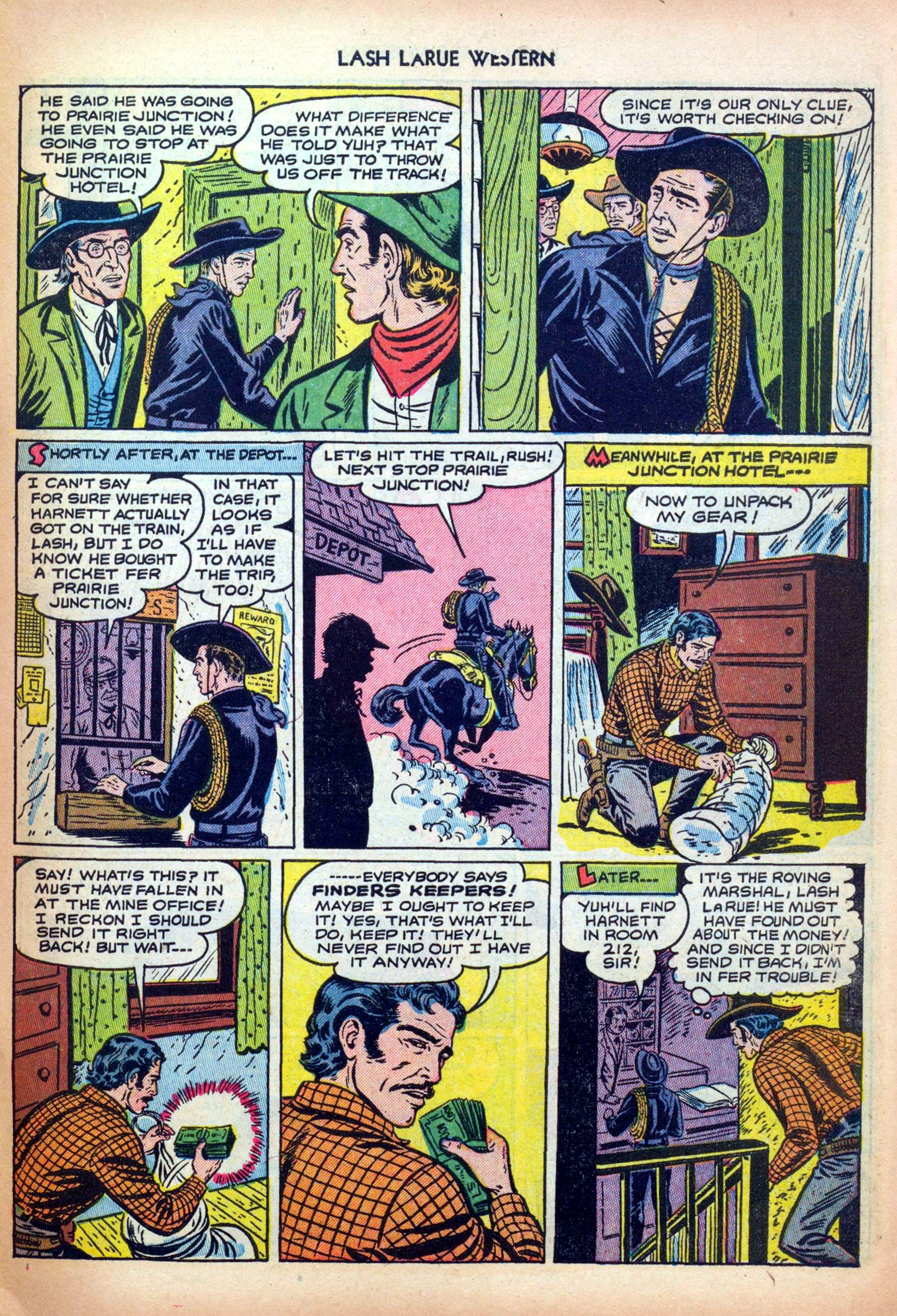 Read online Lash Larue Western (1949) comic -  Issue #30 - 31