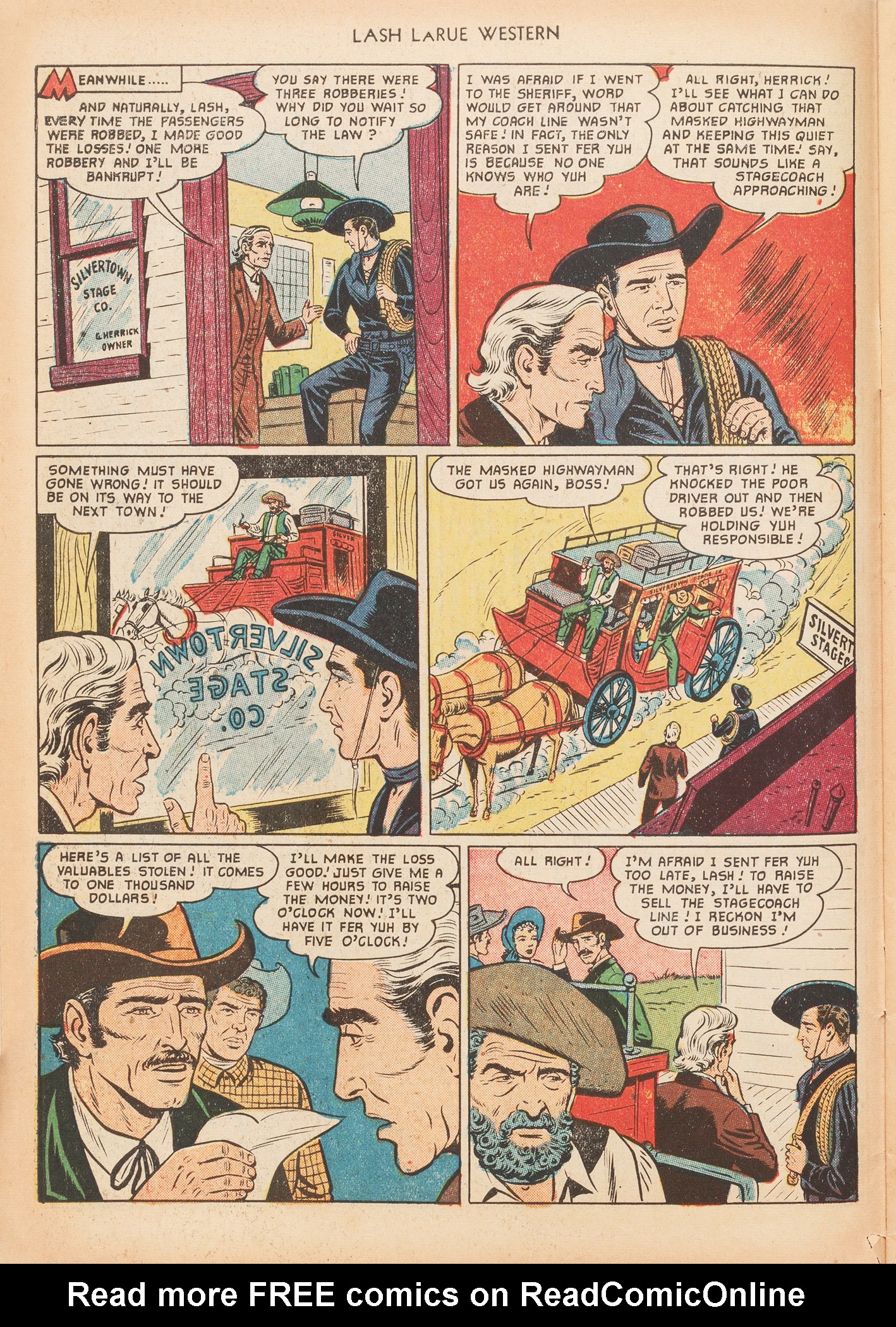 Read online Lash Larue Western (1949) comic -  Issue #20 - 6