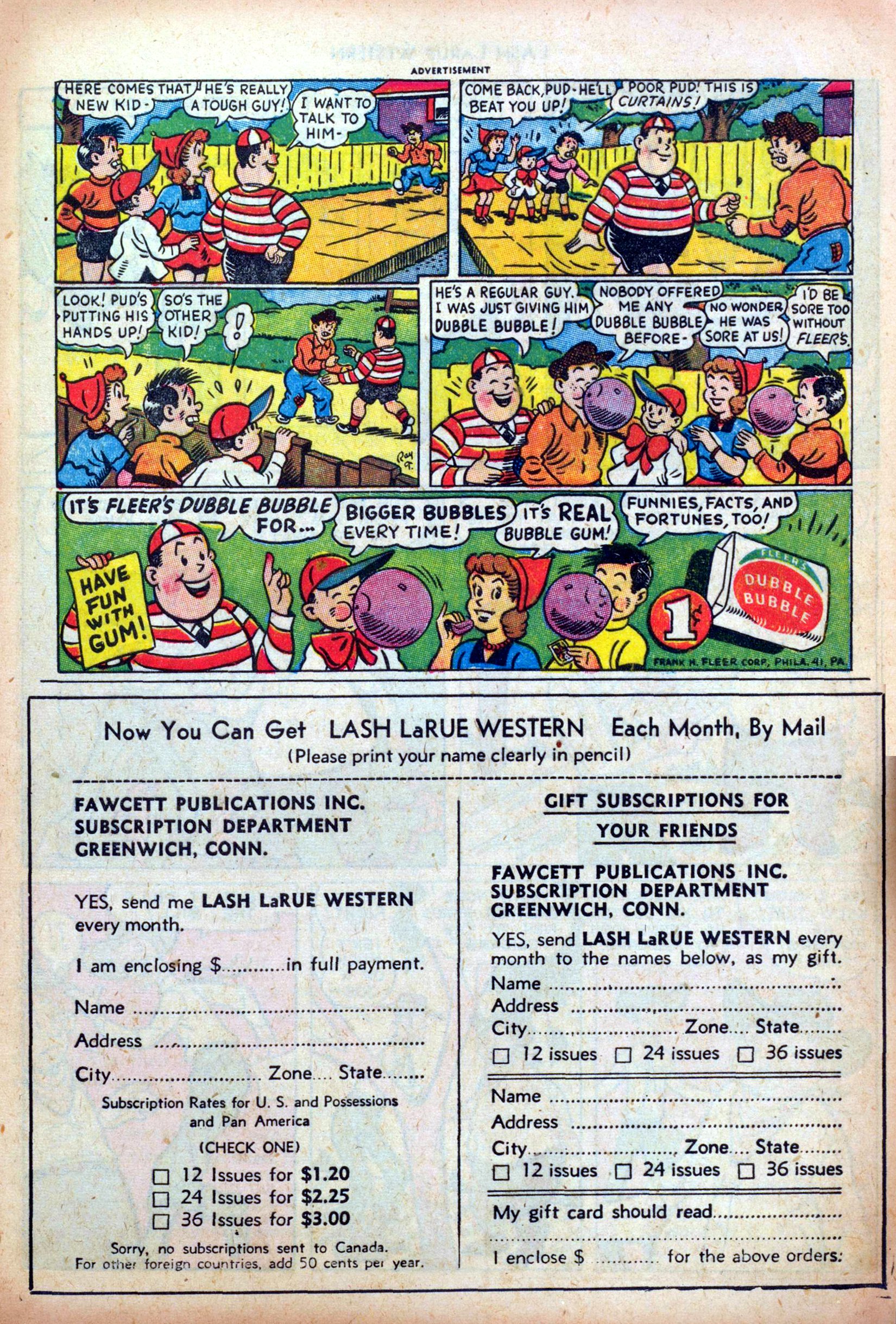 Read online Lash Larue Western (1949) comic -  Issue #35 - 9