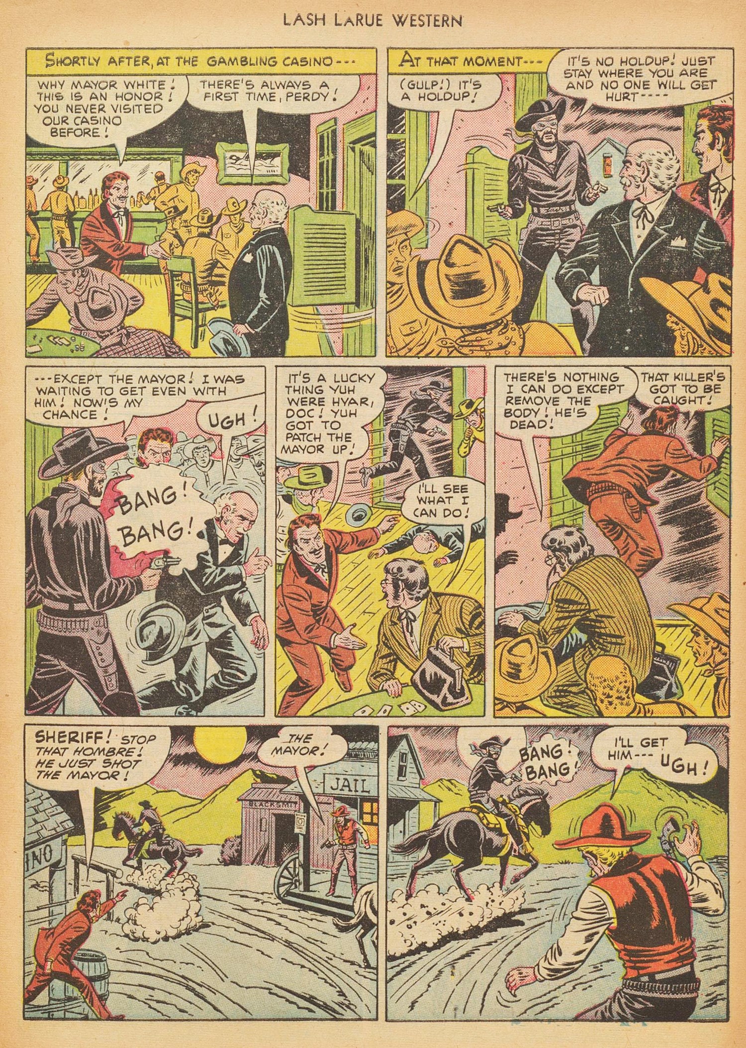 Read online Lash Larue Western (1949) comic -  Issue #17 - 9