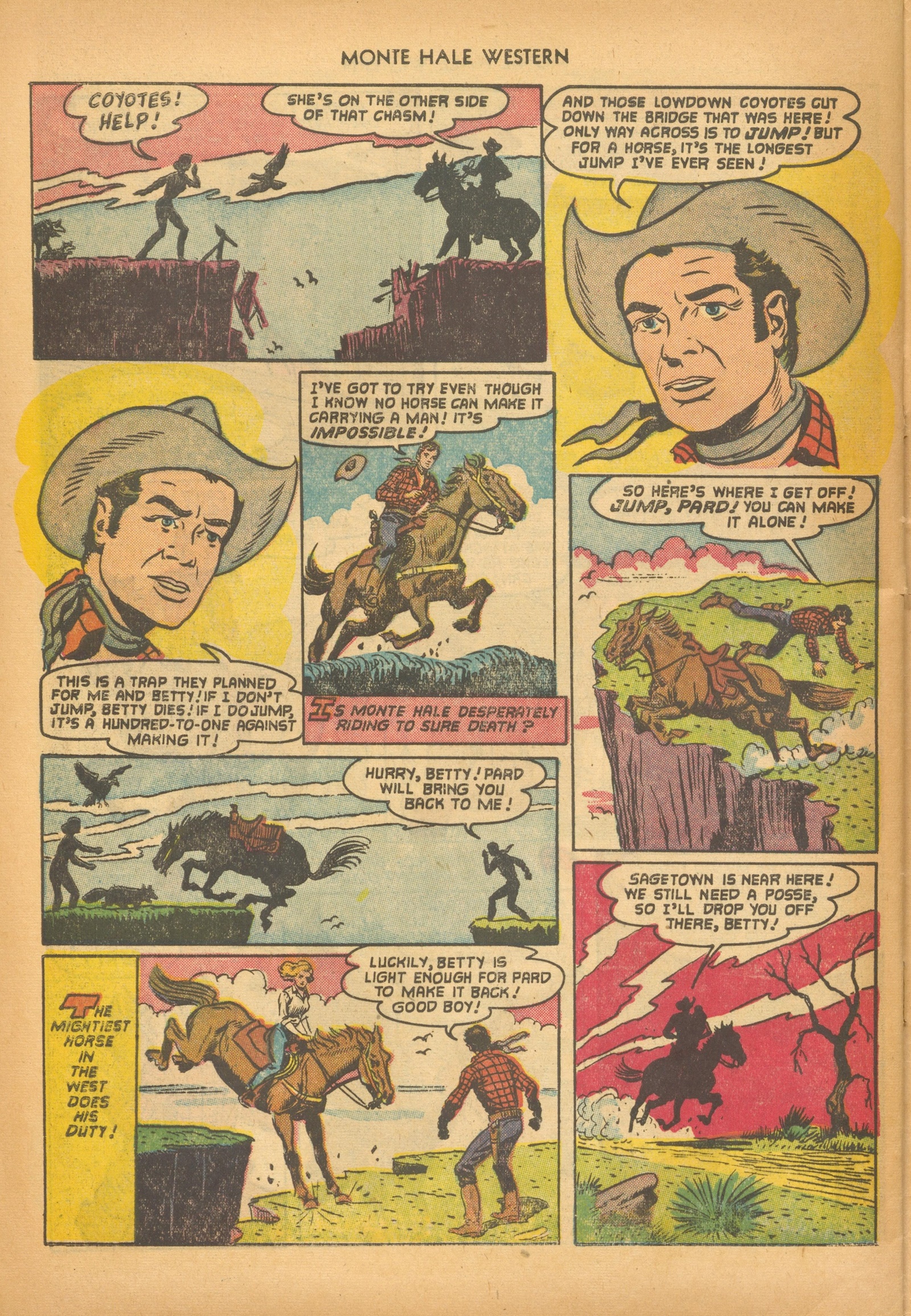 Read online Monte Hale Western comic -  Issue #73 - 32