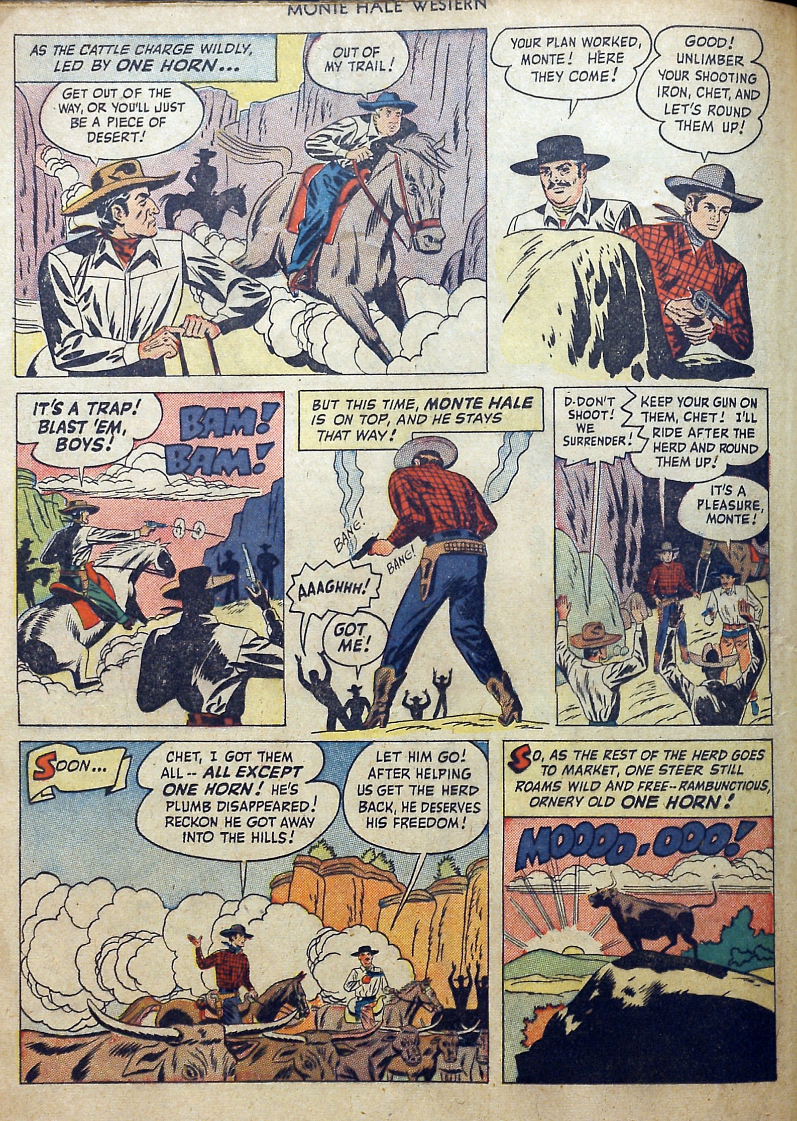 Read online Monte Hale Western comic -  Issue #46 - 24