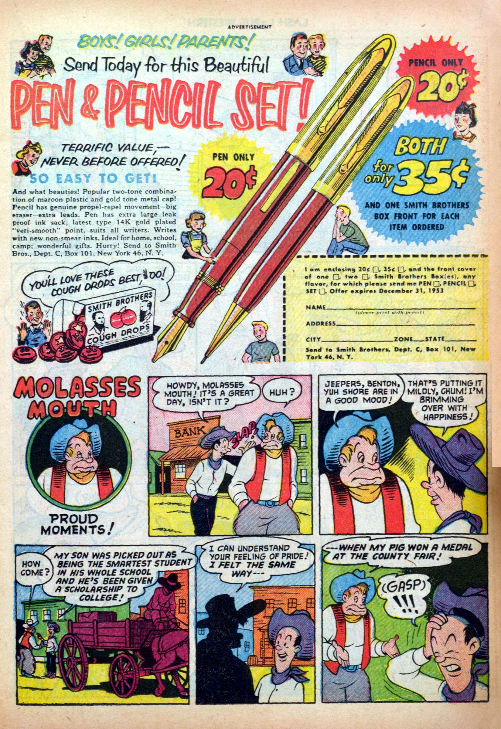 Read online Lash Larue Western (1949) comic -  Issue #34 - 11