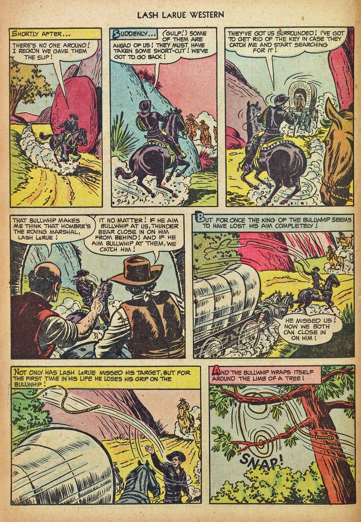 Read online Lash Larue Western (1949) comic -  Issue #44 - 14