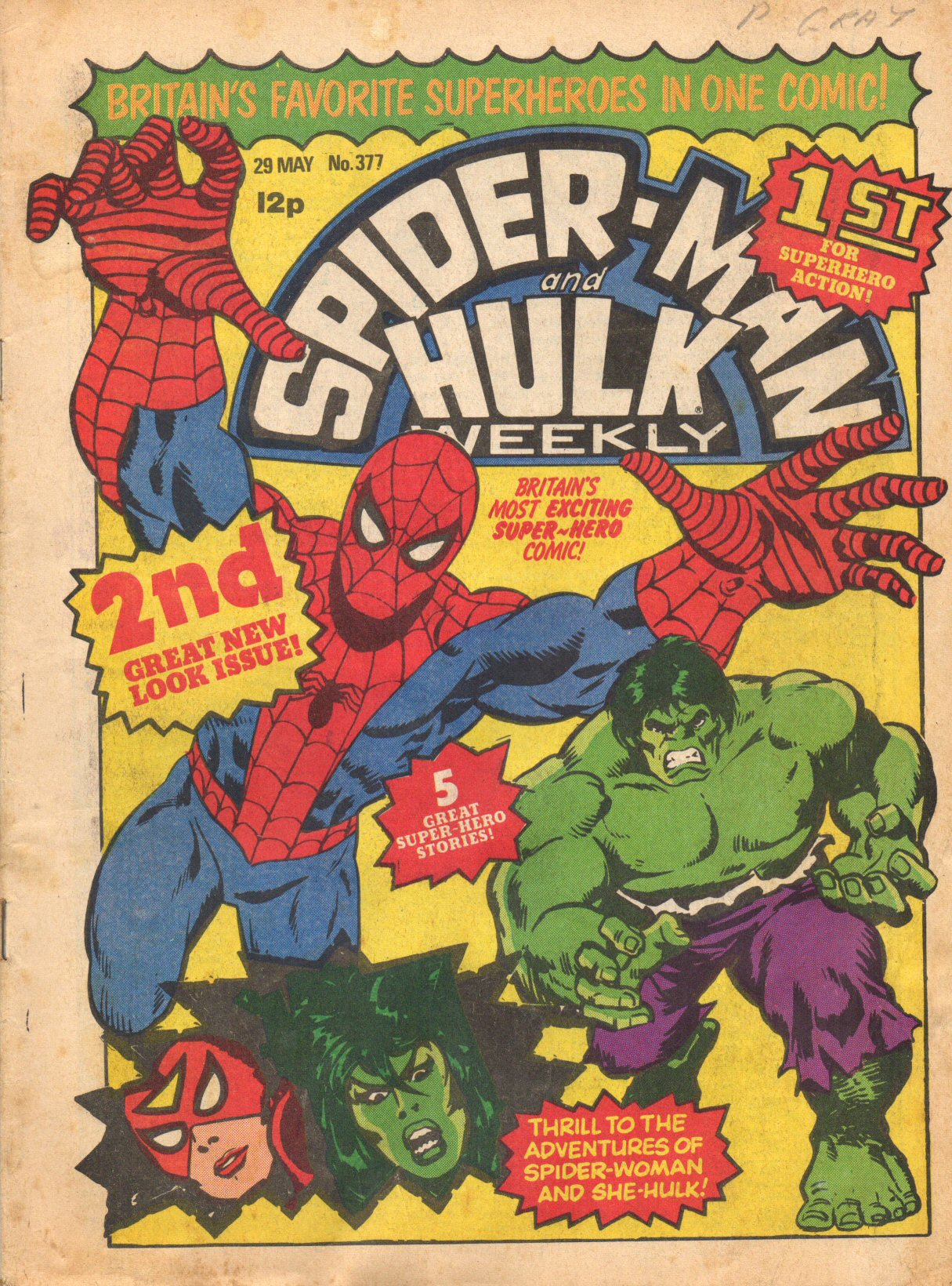 Read online Spider-Man and Hulk Weekly comic -  Issue #377 - 1