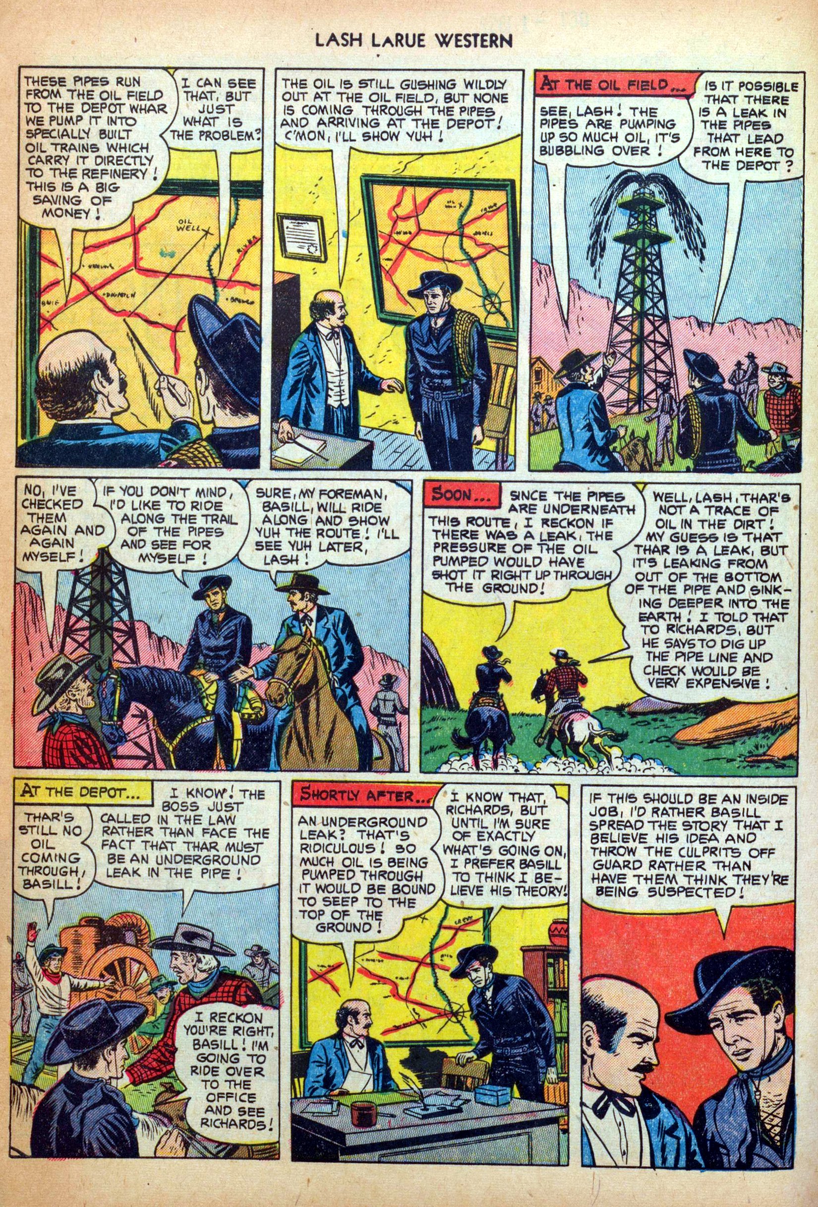 Read online Lash Larue Western (1949) comic -  Issue #34 - 4
