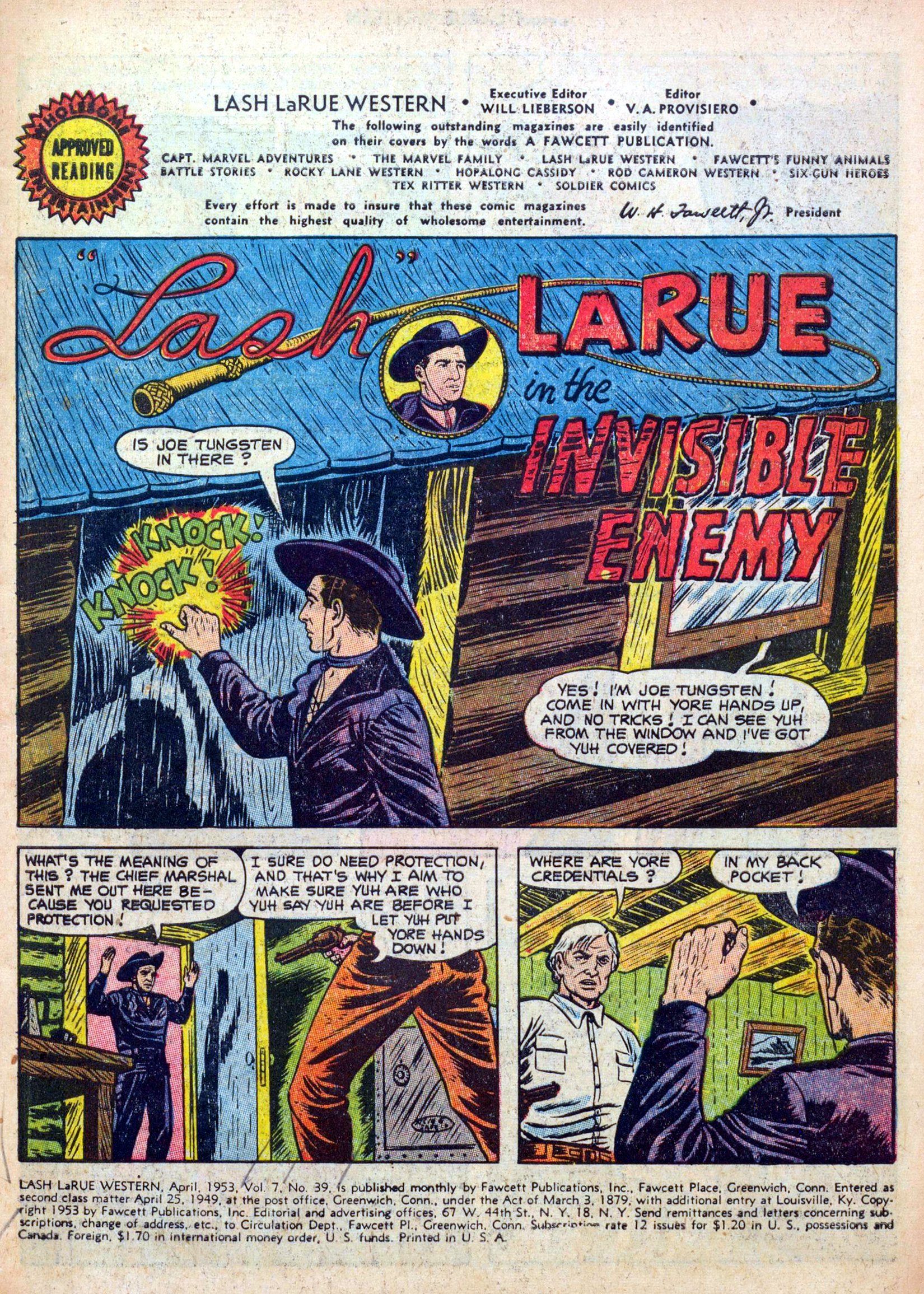 Read online Lash Larue Western (1949) comic -  Issue #39 - 3