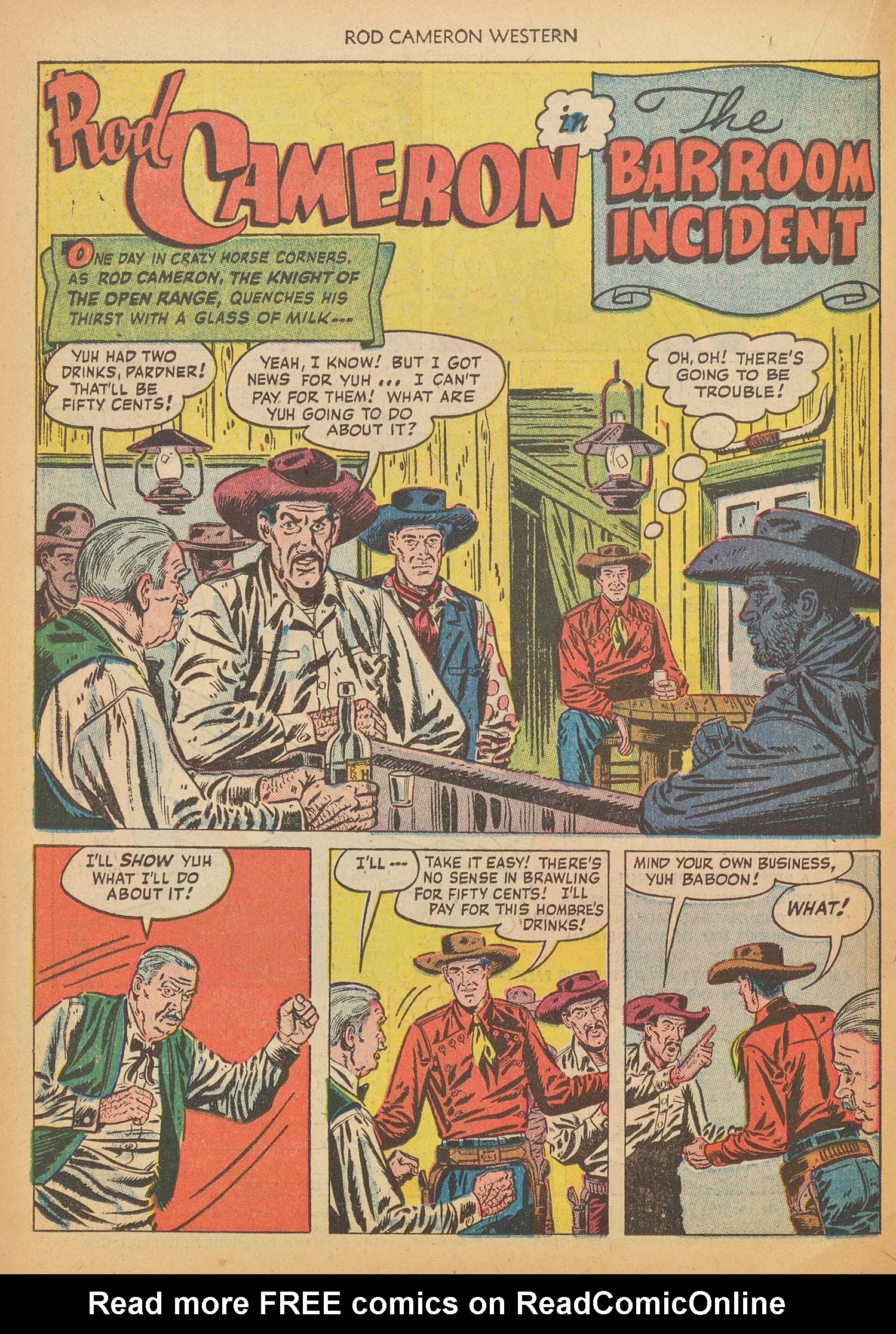 Read online Rod Cameron Western comic -  Issue #16 - 18