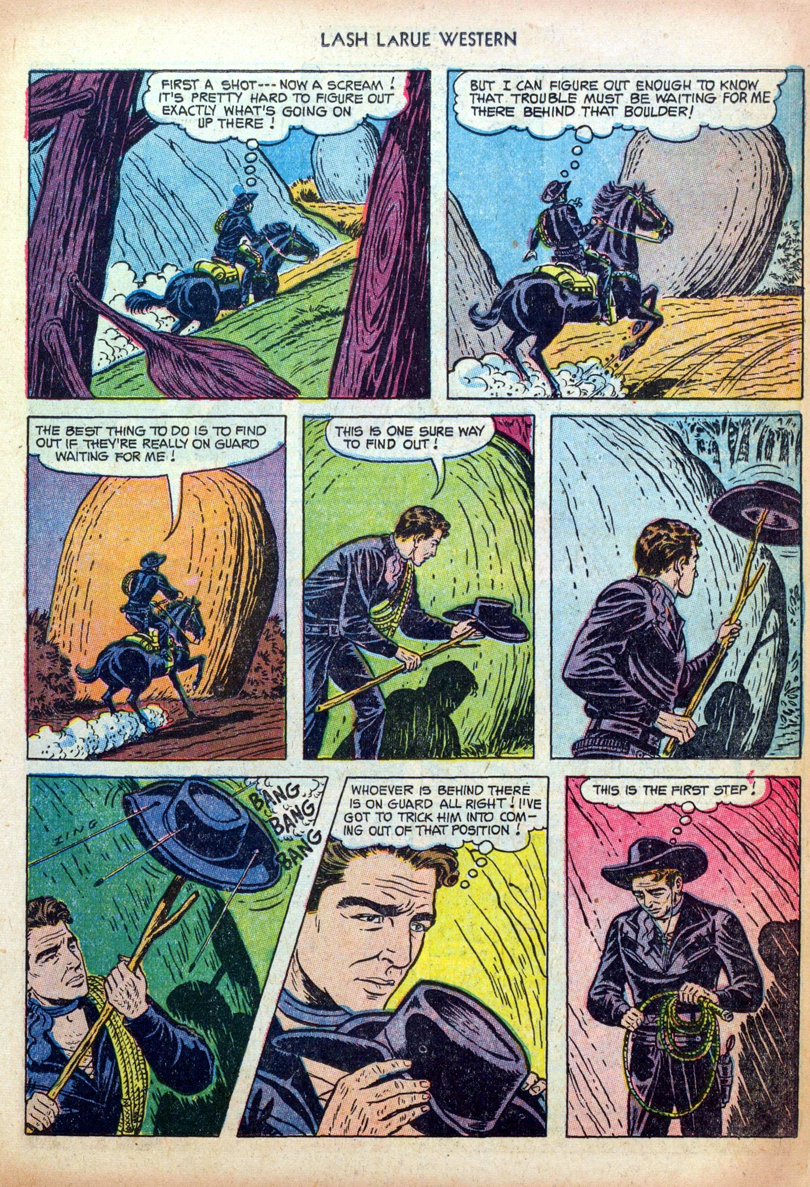 Read online Lash Larue Western (1949) comic -  Issue #38 - 11