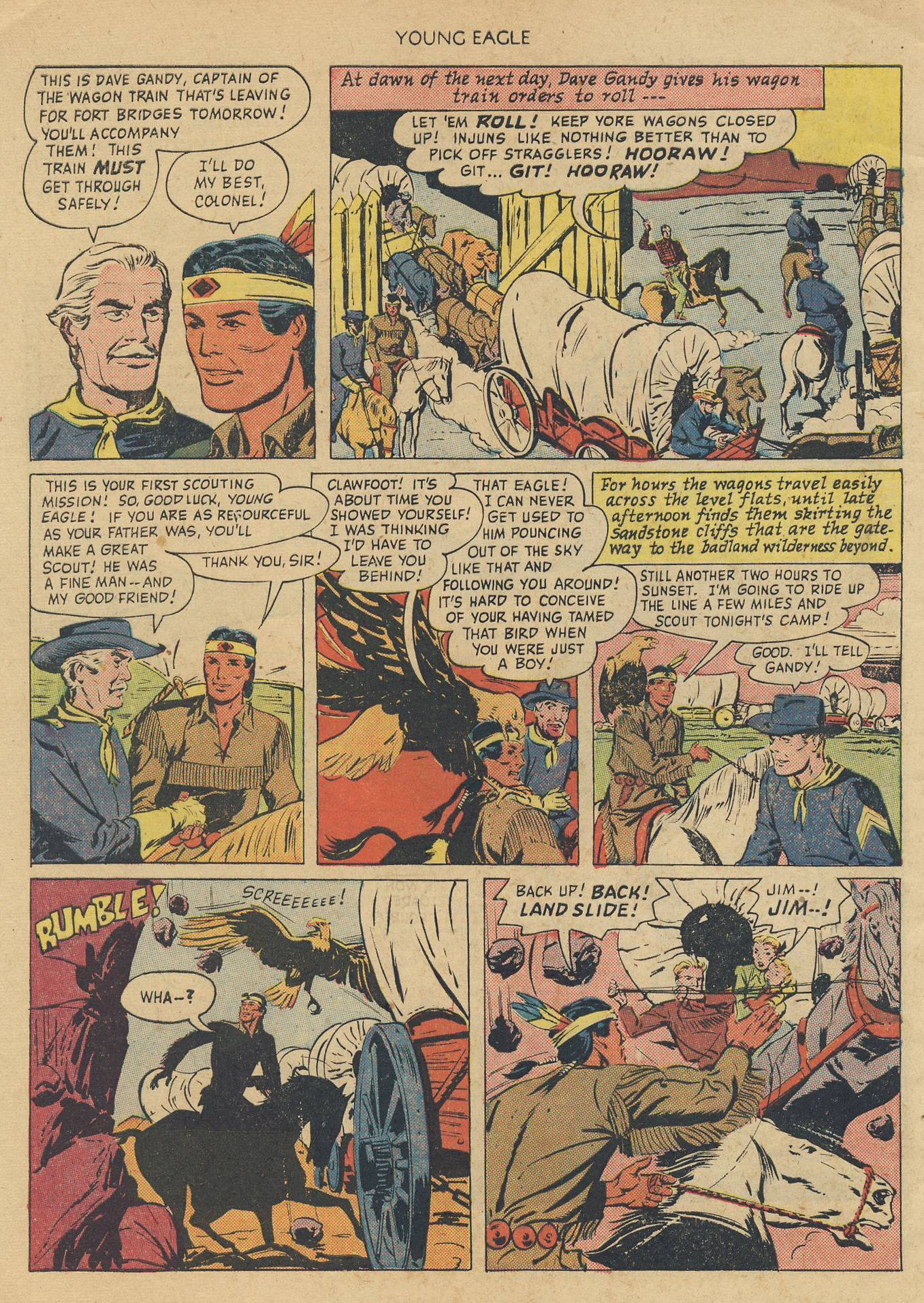 Read online Young Eagle comic -  Issue #1 - 4