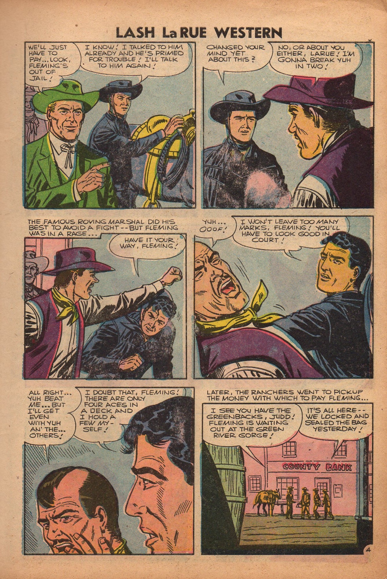 Read online Lash Larue Western (1949) comic -  Issue #61 - 7