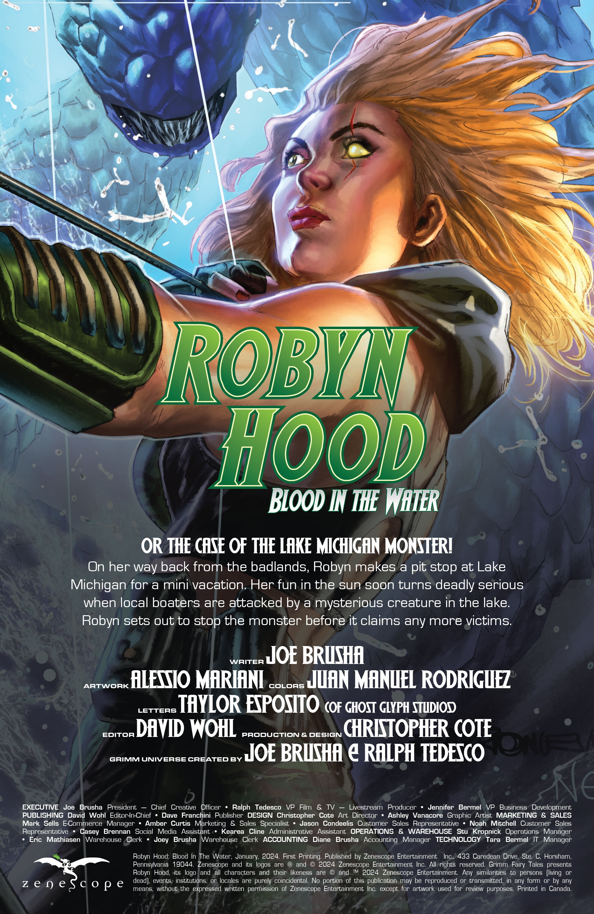 Read online Robyn Hood: Blood in Water comic -  Issue # Full - 2