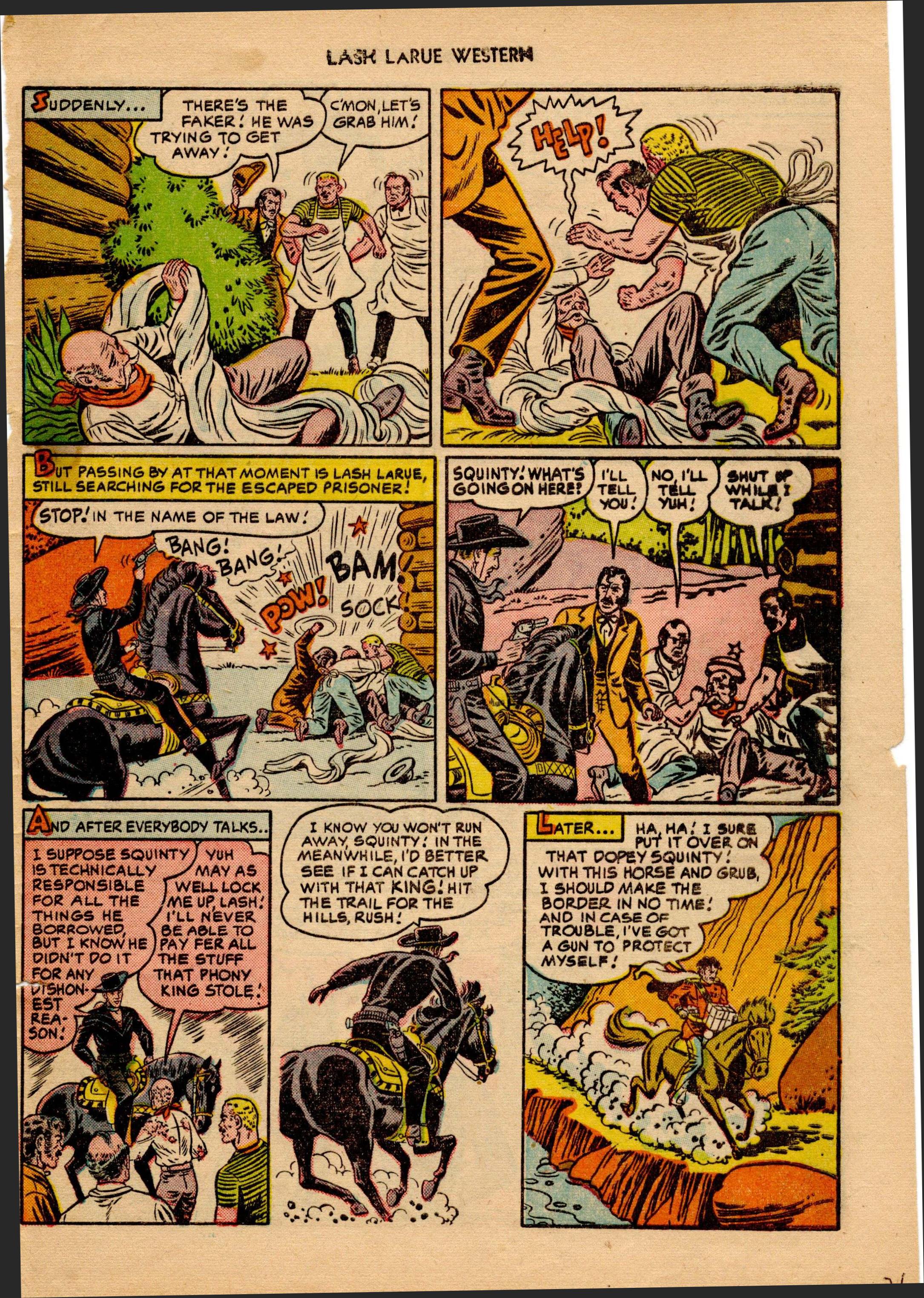 Read online Lash Larue Western (1949) comic -  Issue #18 - 32