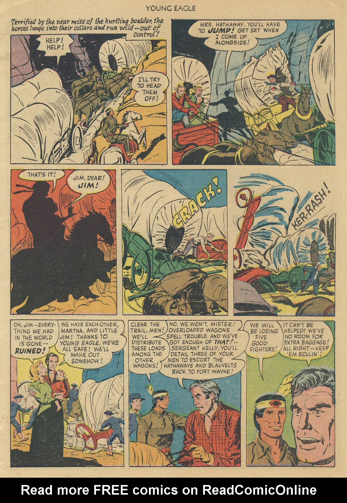 Read online Young Eagle comic -  Issue #1 - 5