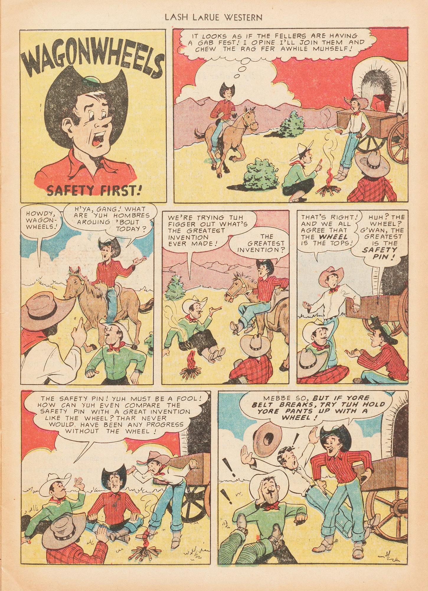 Read online Lash Larue Western (1949) comic -  Issue #7 - 15