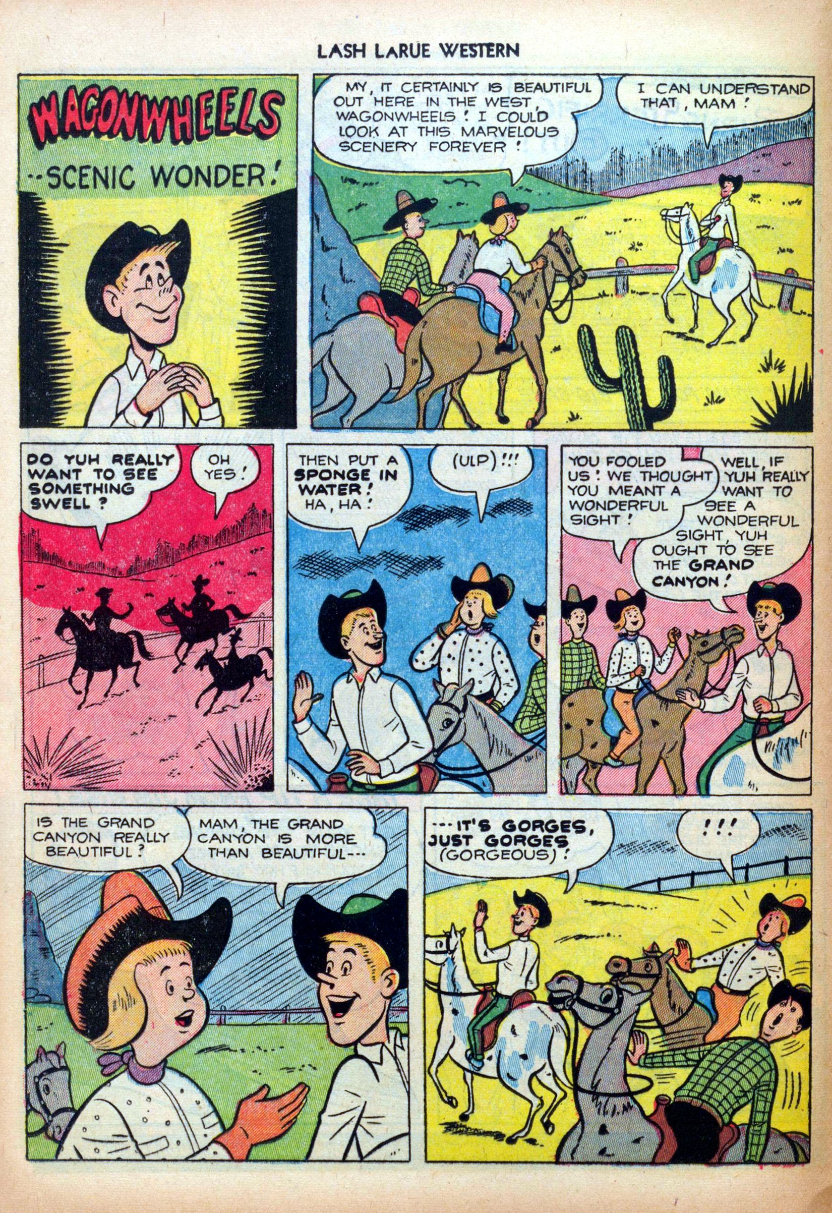 Read online Lash Larue Western (1949) comic -  Issue #30 - 12