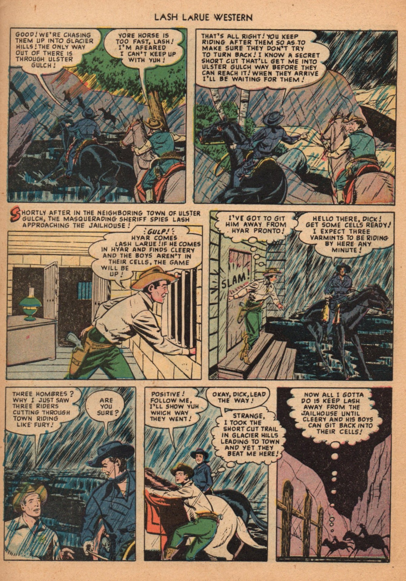 Read online Lash Larue Western (1949) comic -  Issue #2 - 31