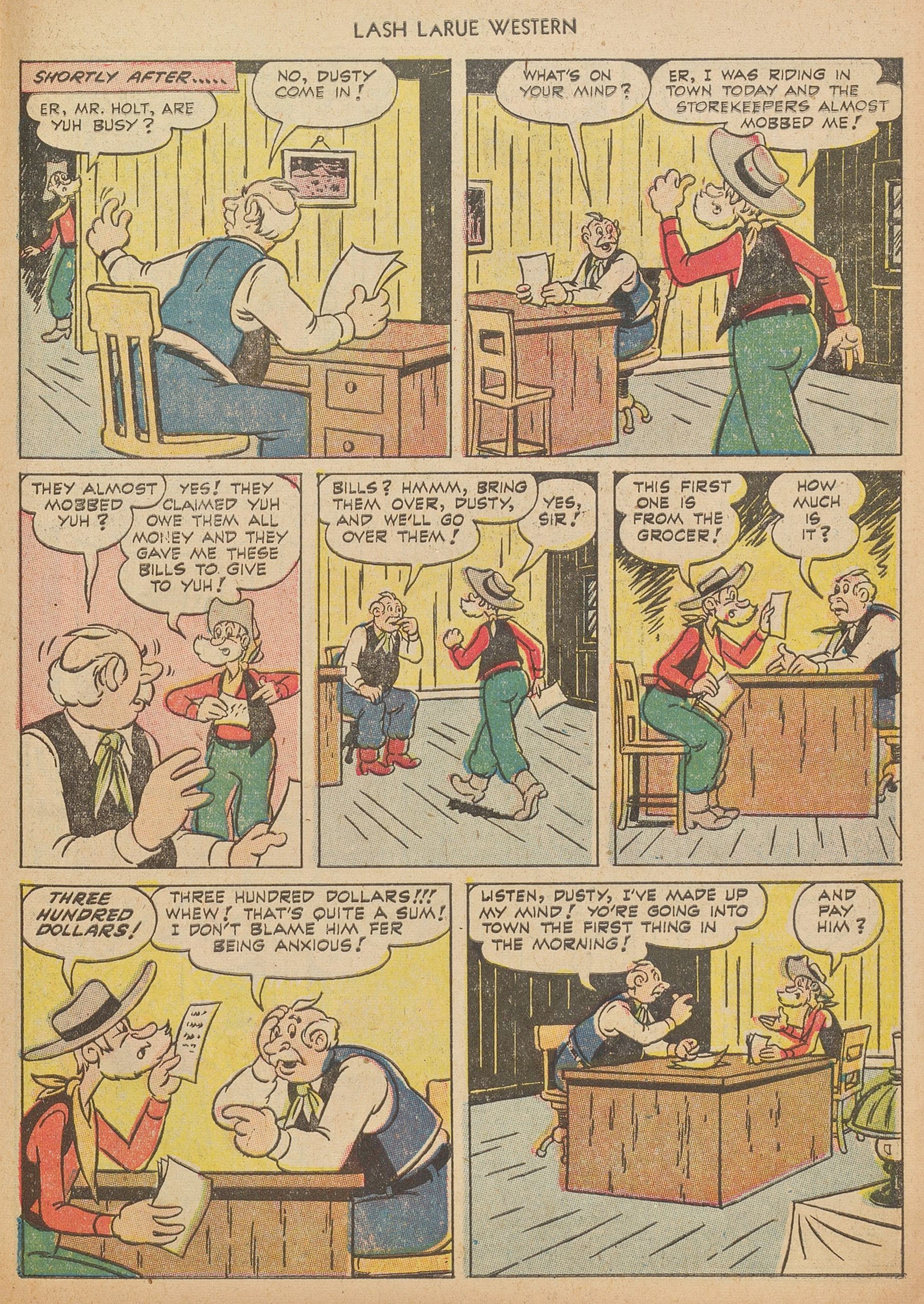Read online Lash Larue Western (1949) comic -  Issue #40 - 27