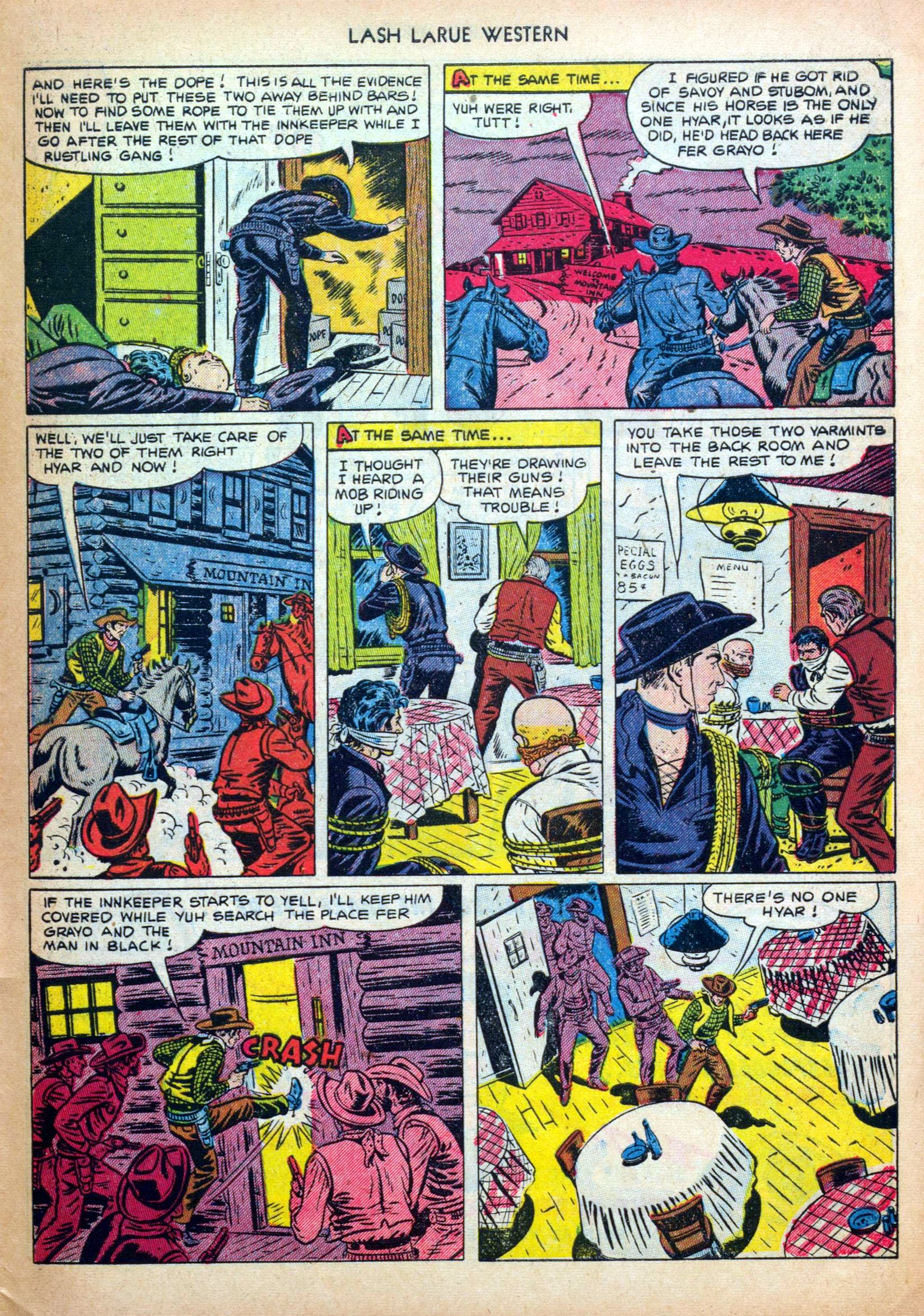 Read online Lash Larue Western (1949) comic -  Issue #31 - 33