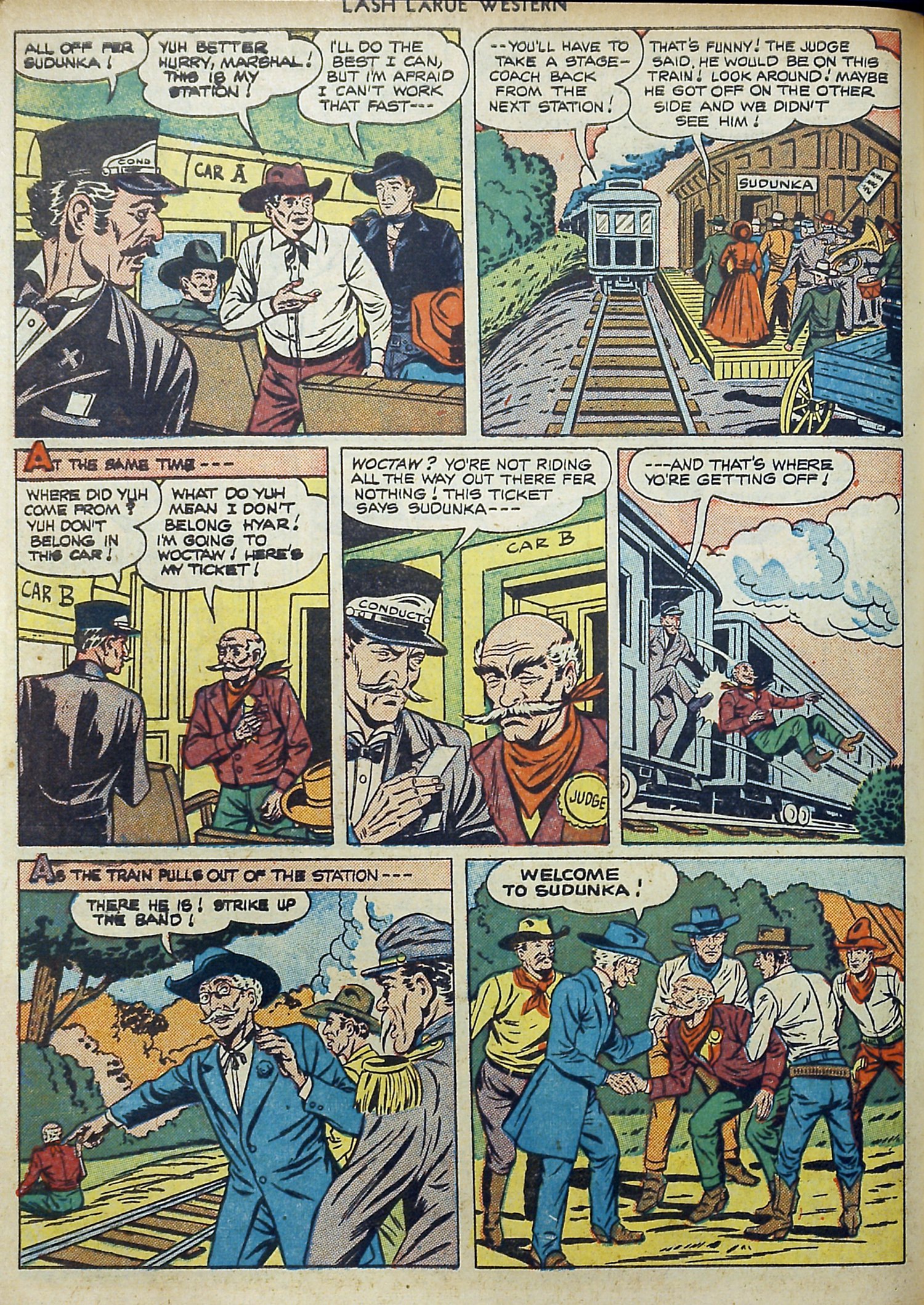 Read online Lash Larue Western (1949) comic -  Issue #11 - 22