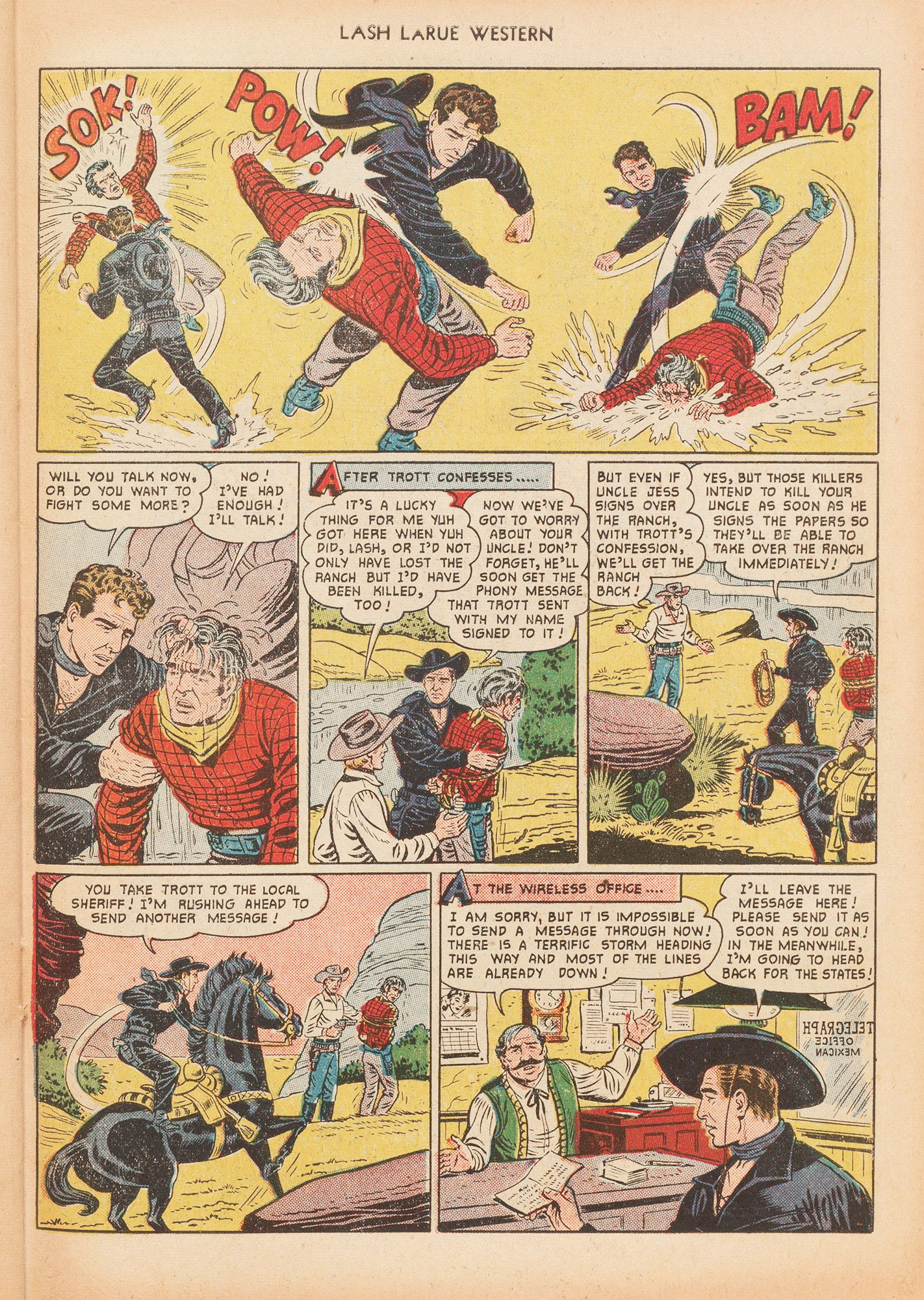 Read online Lash Larue Western (1949) comic -  Issue #16 - 31