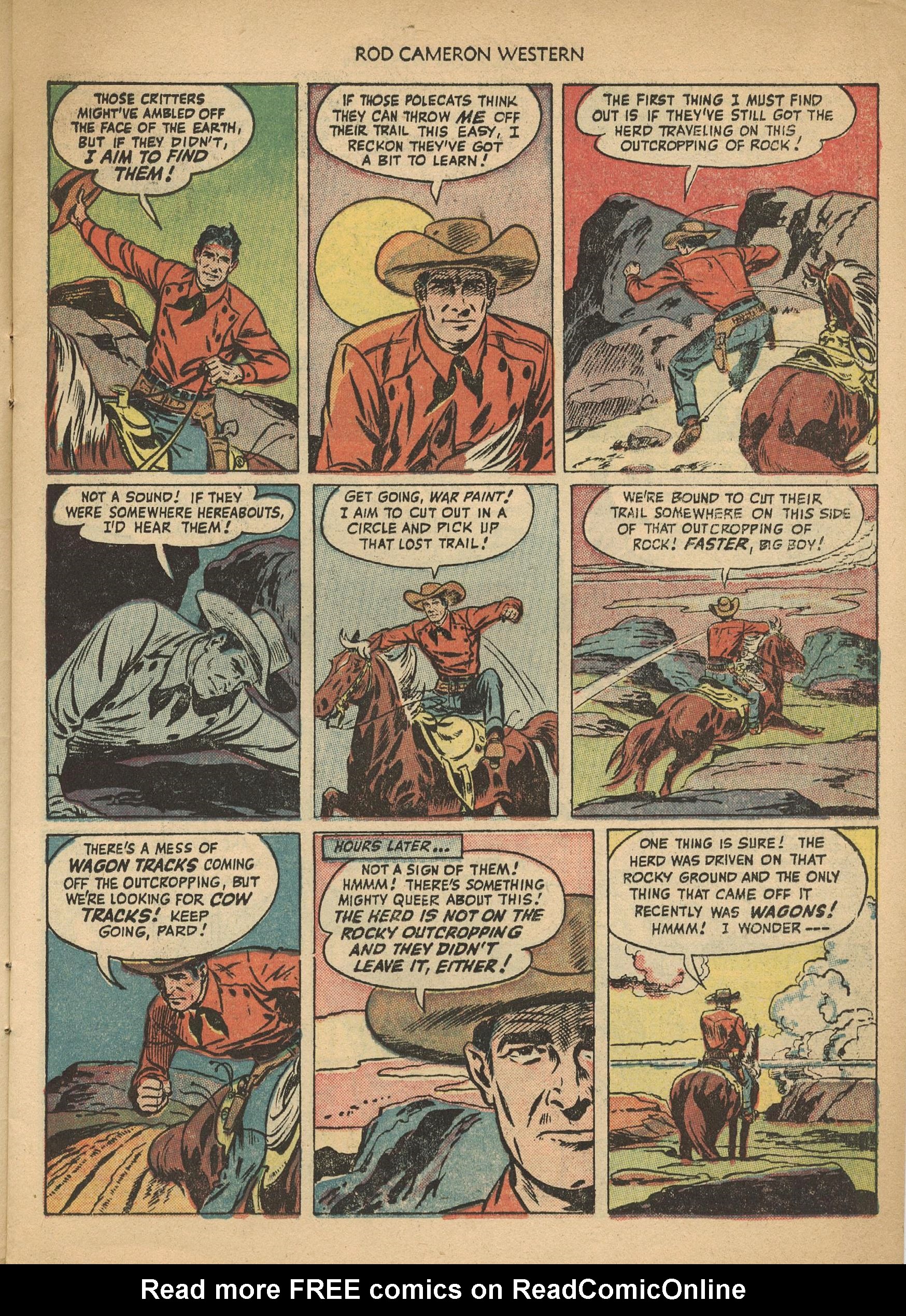 Read online Rod Cameron Western comic -  Issue #1 - 11