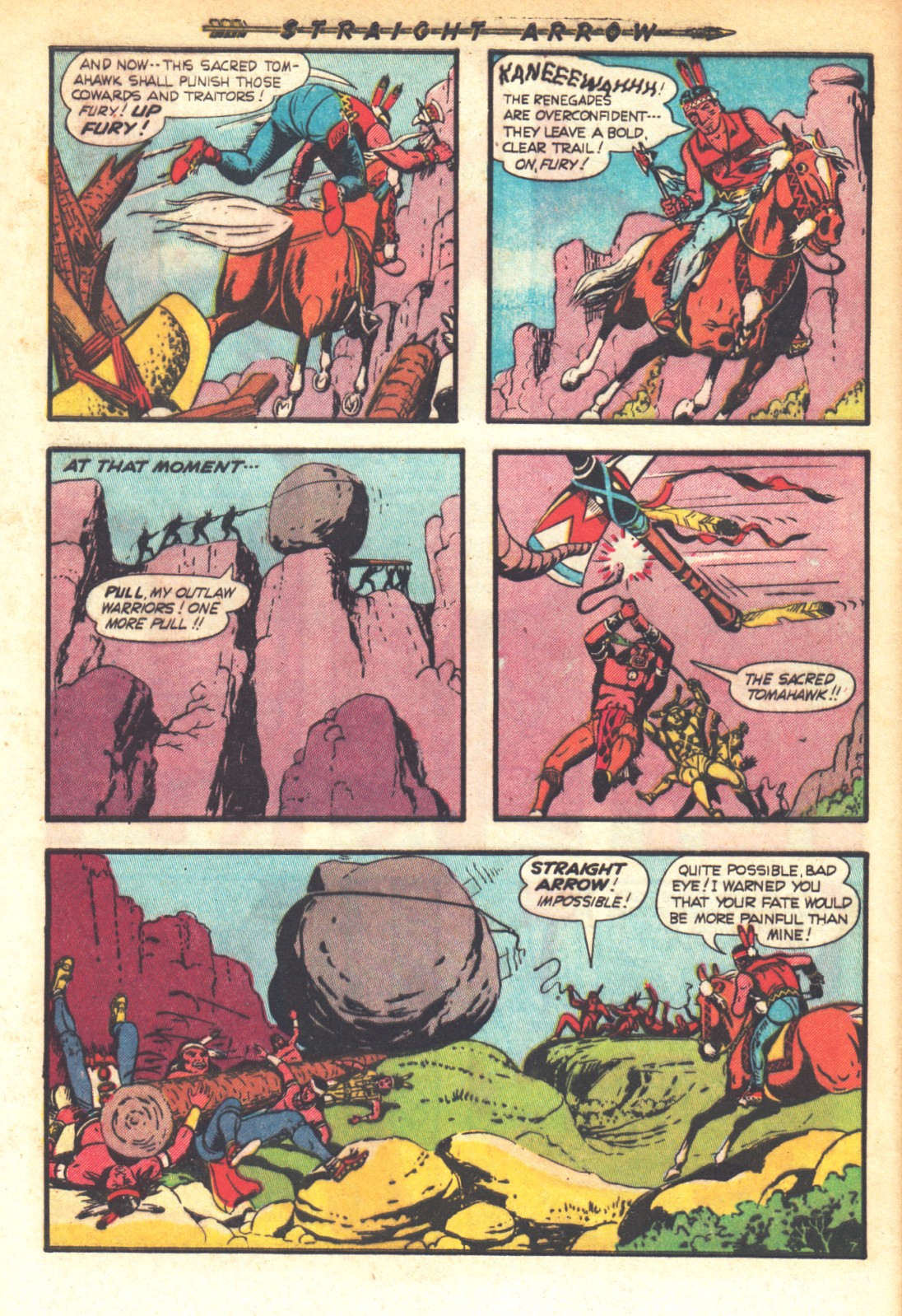 Read online Straight Arrow comic -  Issue #17 - 32