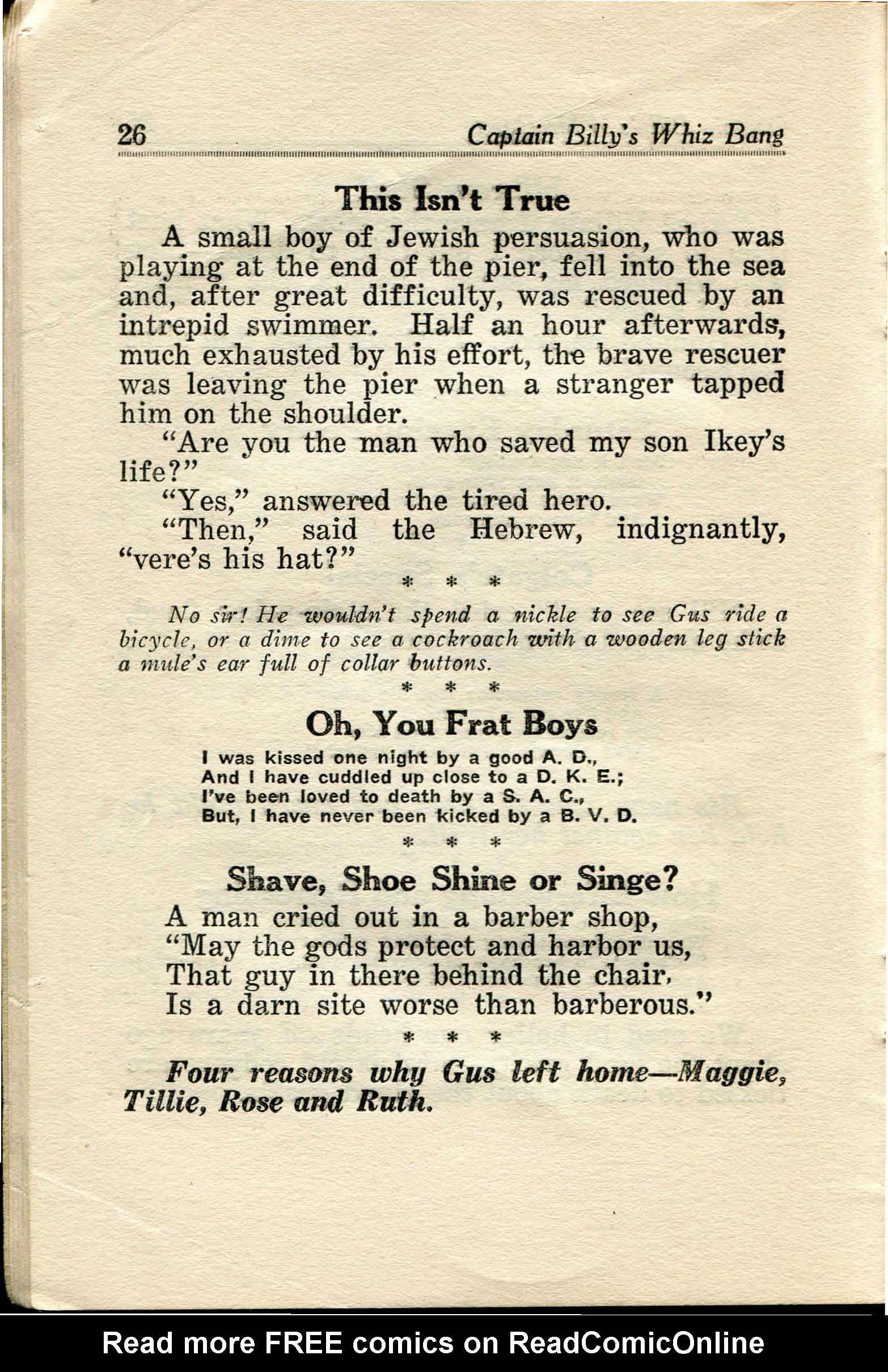 Read online Captain Billy's Whiz Bang comic -  Issue #35 - 28