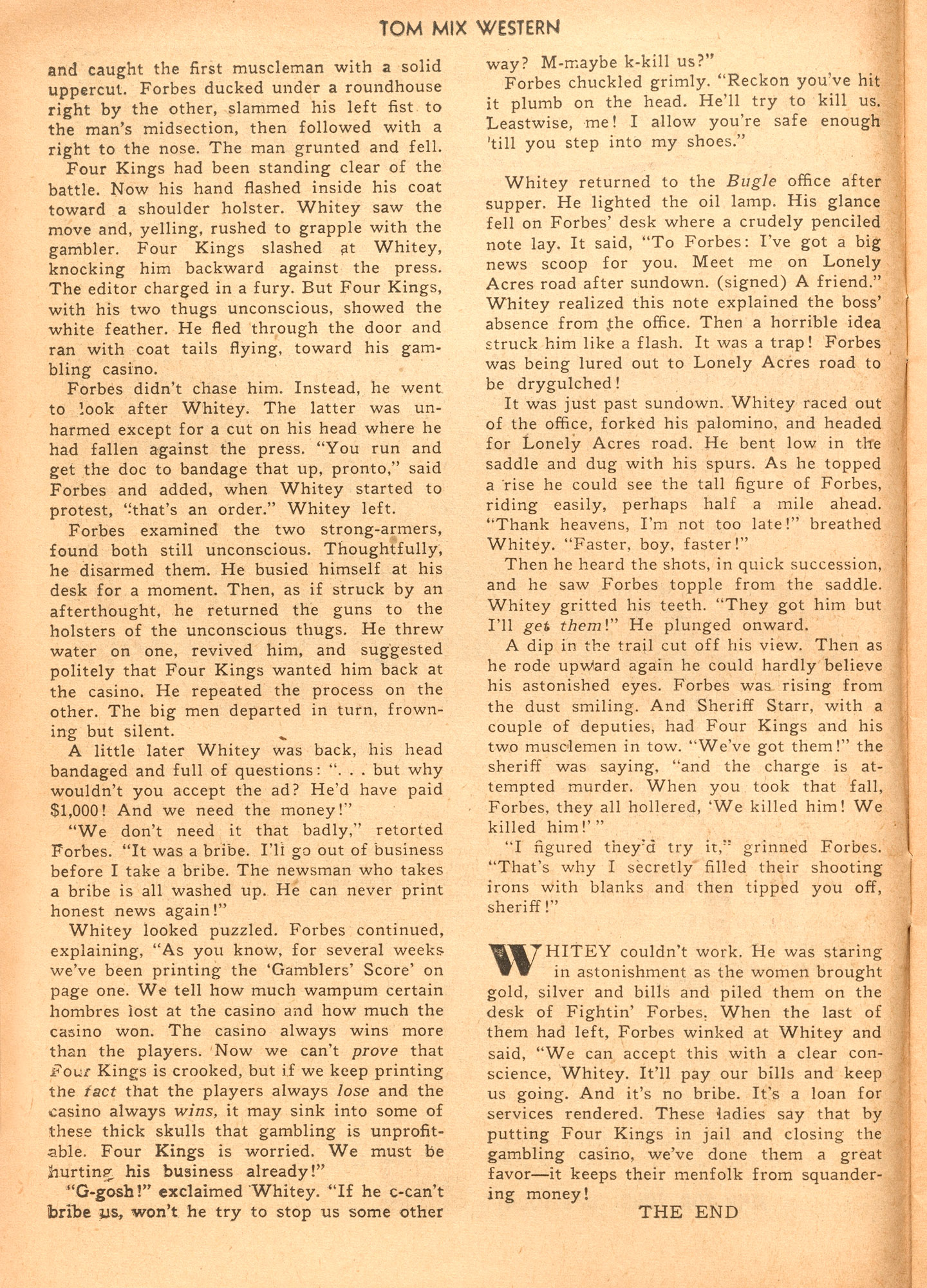 Read online Tom Mix Western (1948) comic -  Issue #36 - 14