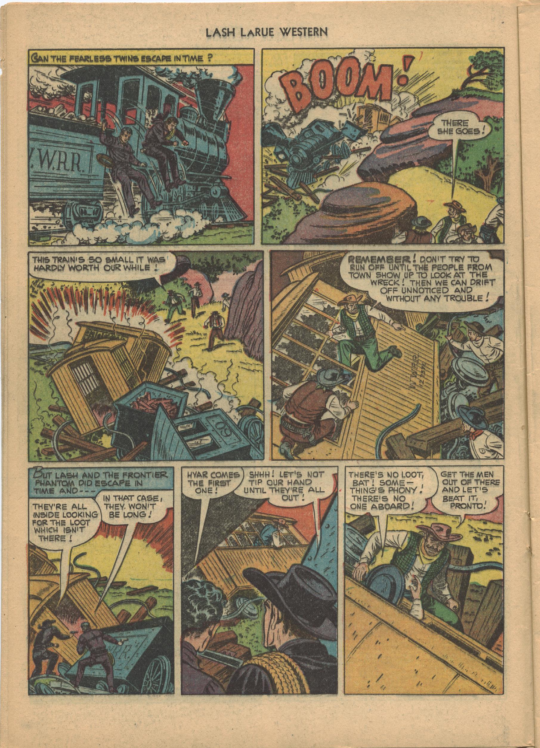 Read online Lash Larue Western (1949) comic -  Issue #21 - 12