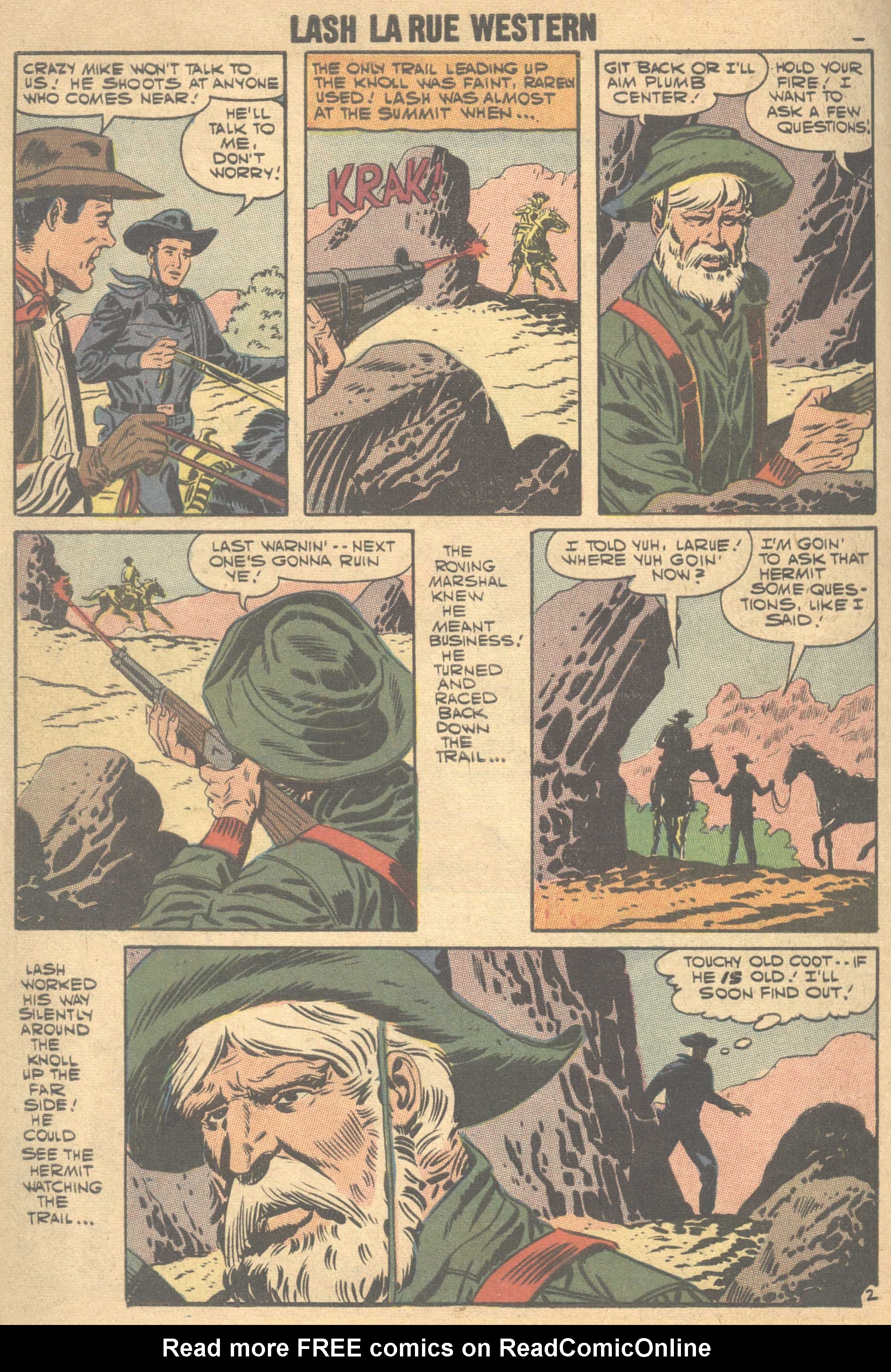 Read online Lash Larue Western (1949) comic -  Issue #66 - 11