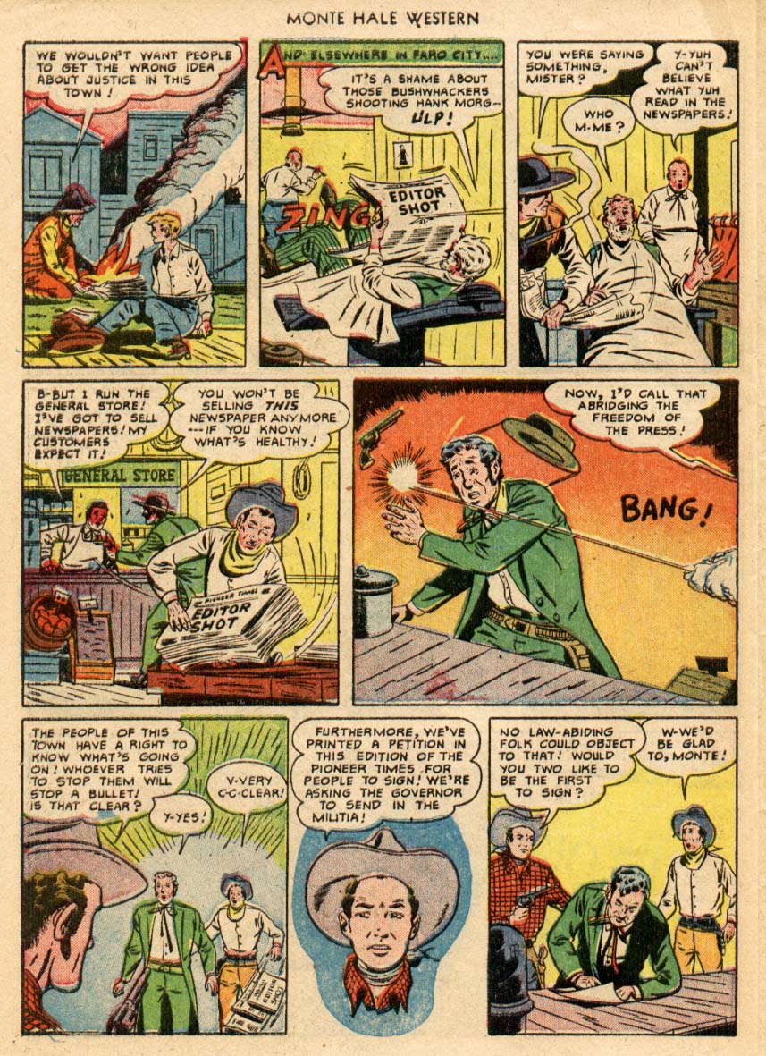Read online Monte Hale Western comic -  Issue #58 - 33