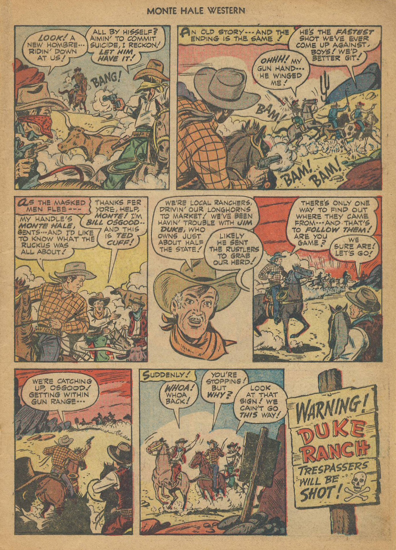 Read online Monte Hale Western comic -  Issue #36 - 4
