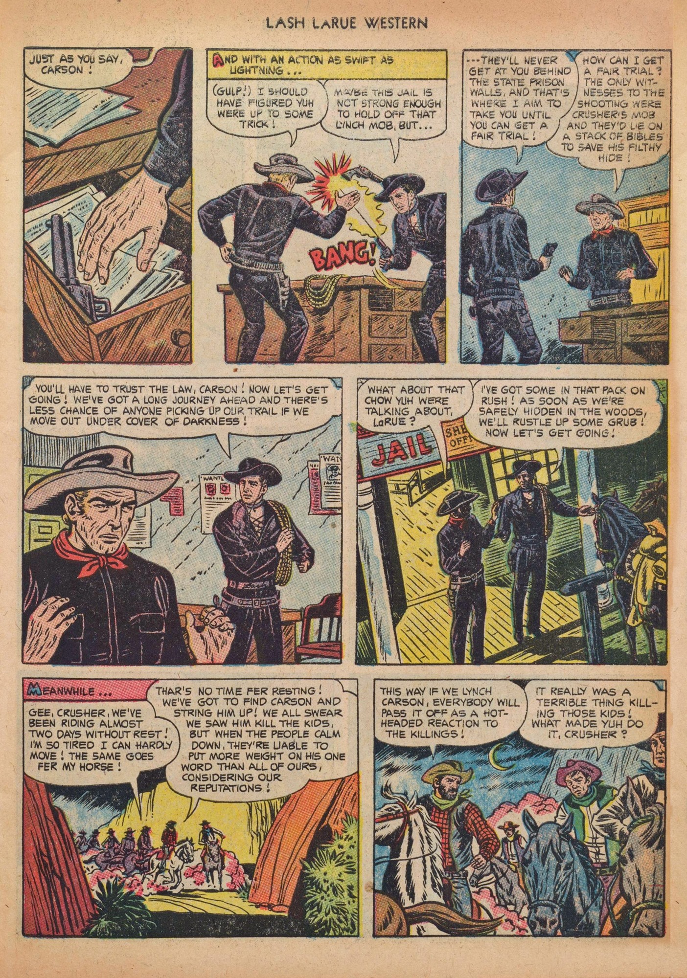 Read online Lash Larue Western (1949) comic -  Issue #41 - 7