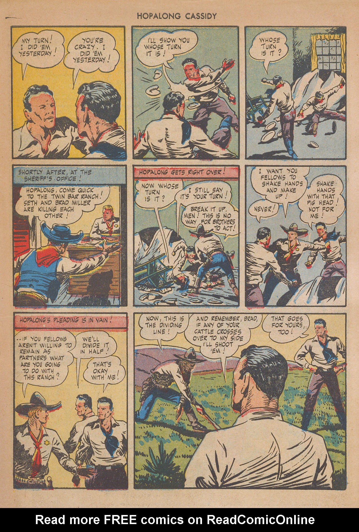 Read online Hopalong Cassidy comic -  Issue #2 - 22