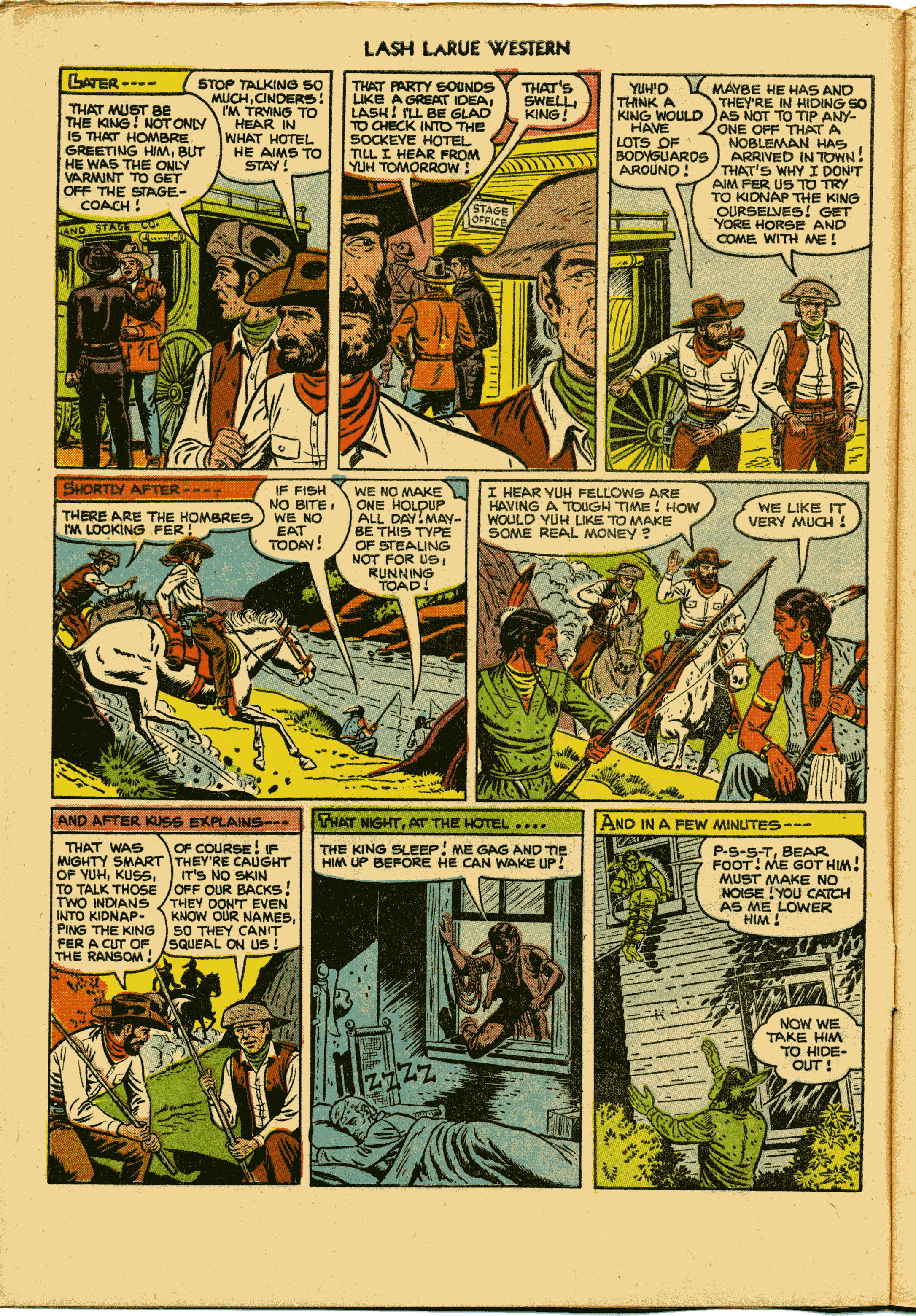 Read online Lash Larue Western (1949) comic -  Issue #27 - 6