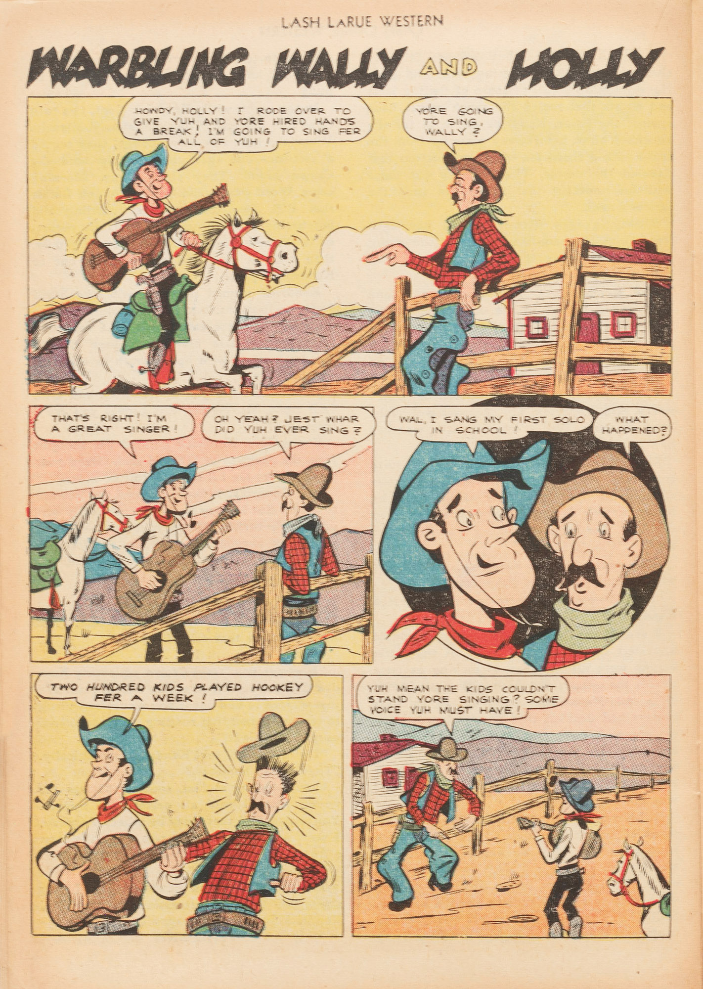 Read online Lash Larue Western (1949) comic -  Issue #20 - 22