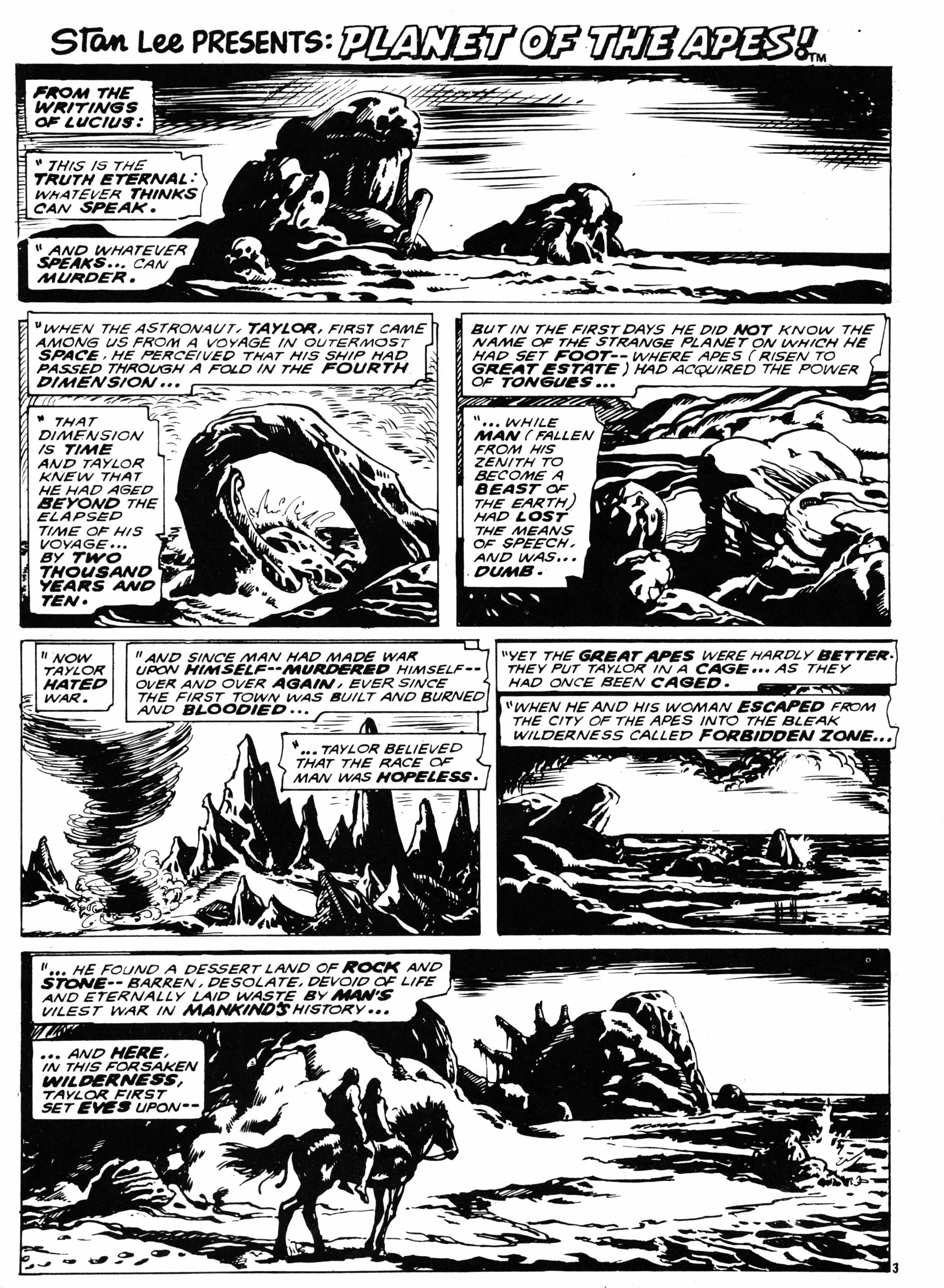 Read online Planet of the Apes (1974) comic -  Issue #35 - 3