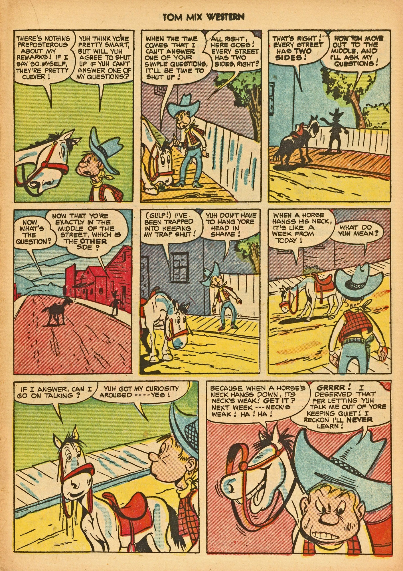 Read online Tom Mix Western (1948) comic -  Issue #59 - 17