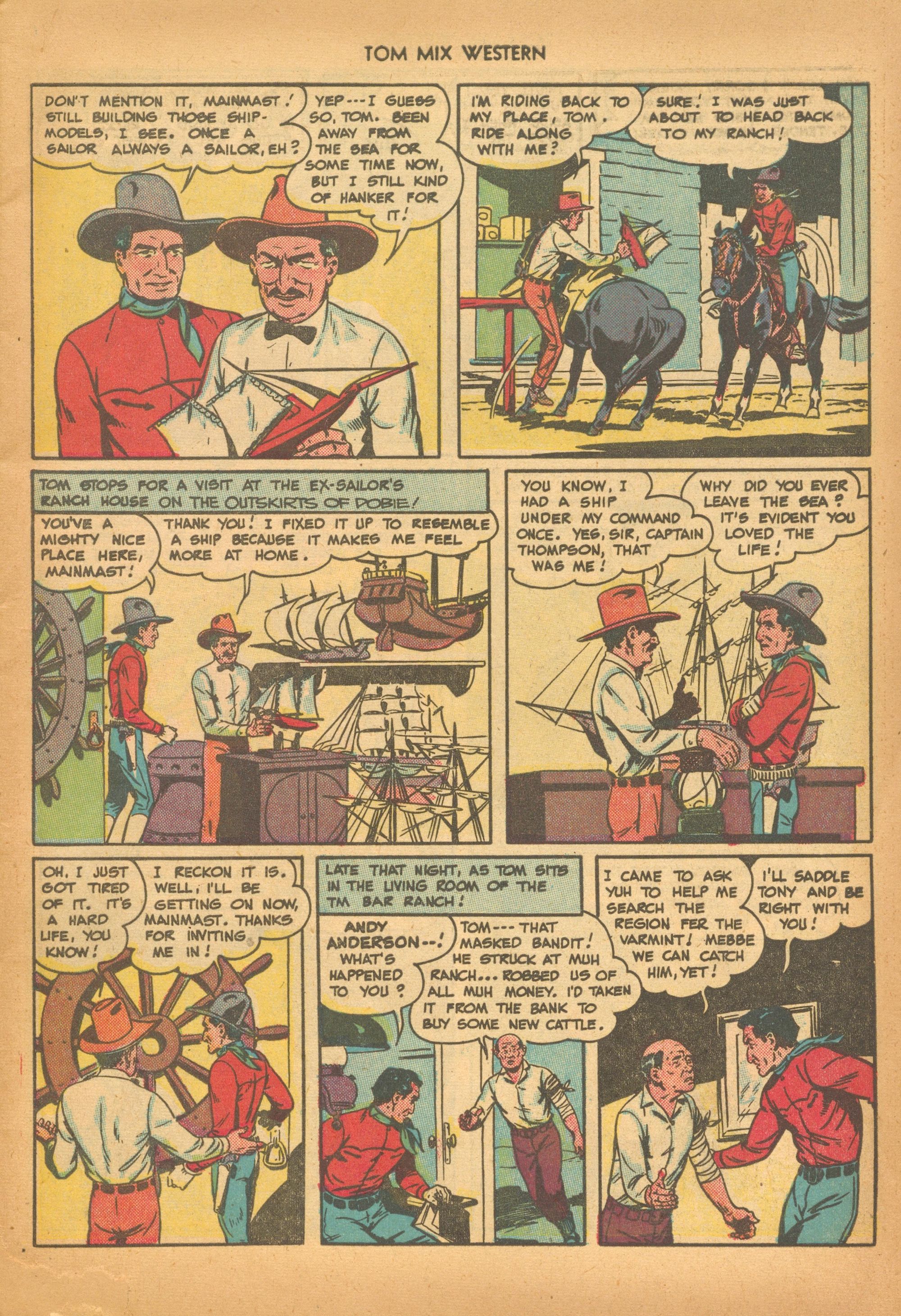 Read online Tom Mix Western (1948) comic -  Issue #19 - 7