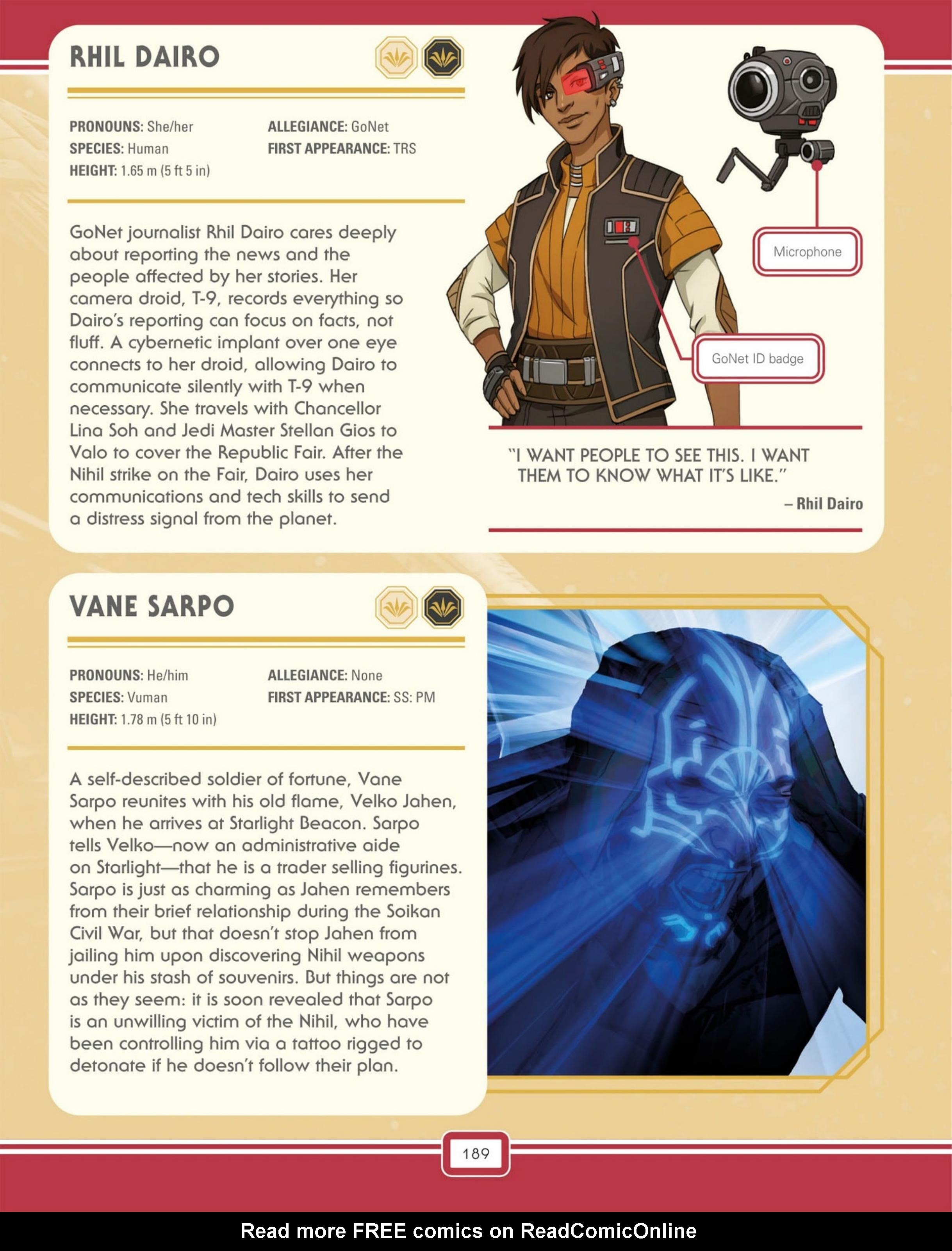 Read online Star Wars: The High Republic Character Encyclopedia comic -  Issue # TPB (Part 2) - 92