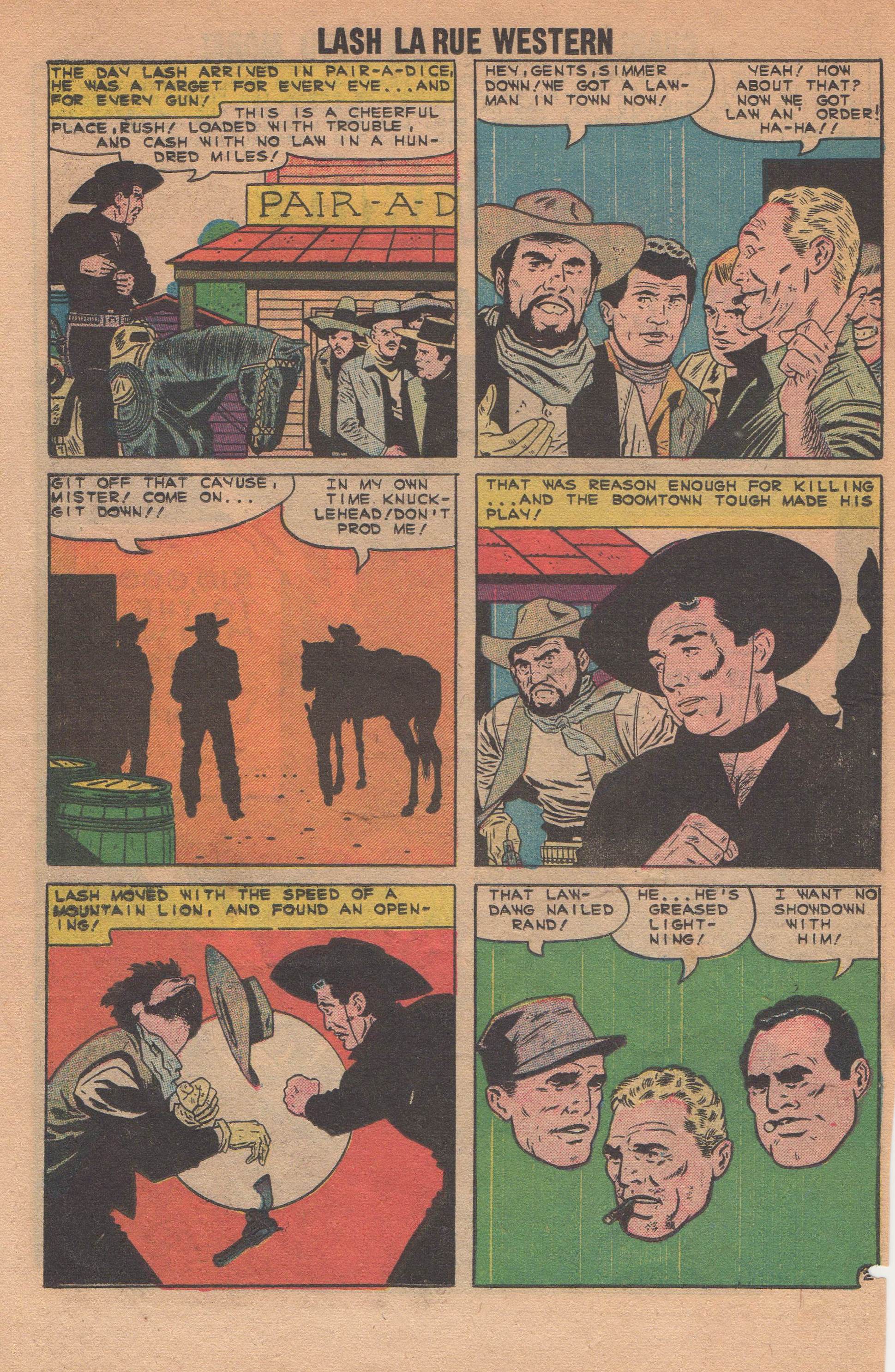 Read online Lash Larue Western (1949) comic -  Issue #82 - 26