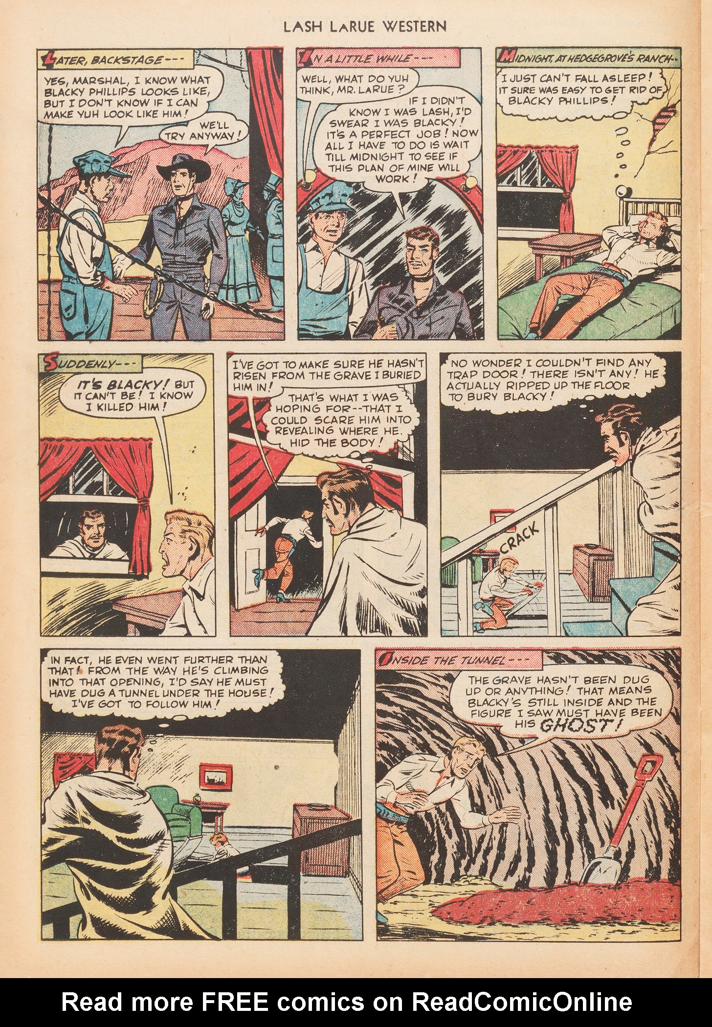Read online Lash Larue Western (1949) comic -  Issue #7 - 24
