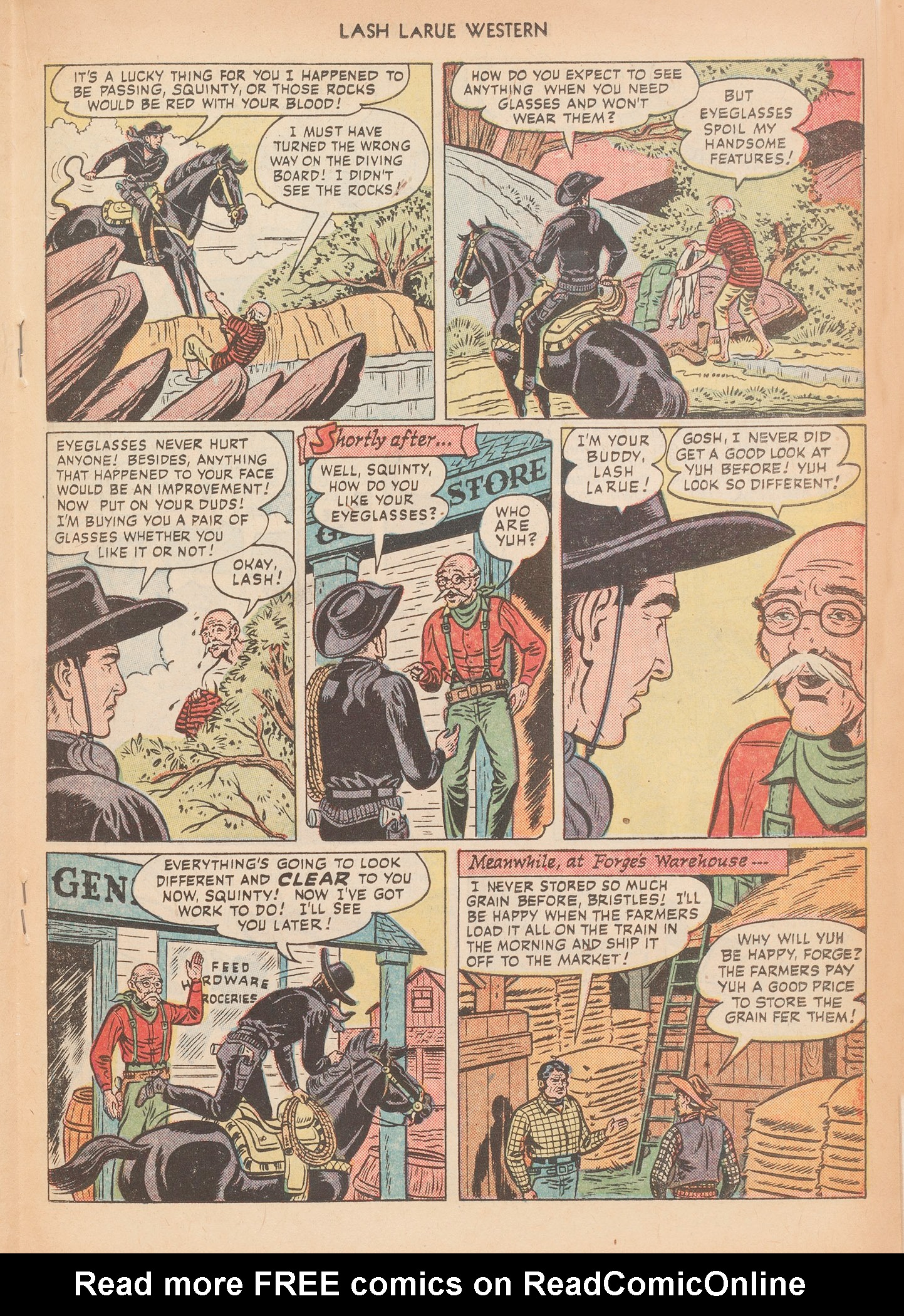 Read online Lash Larue Western (1949) comic -  Issue #12 - 27