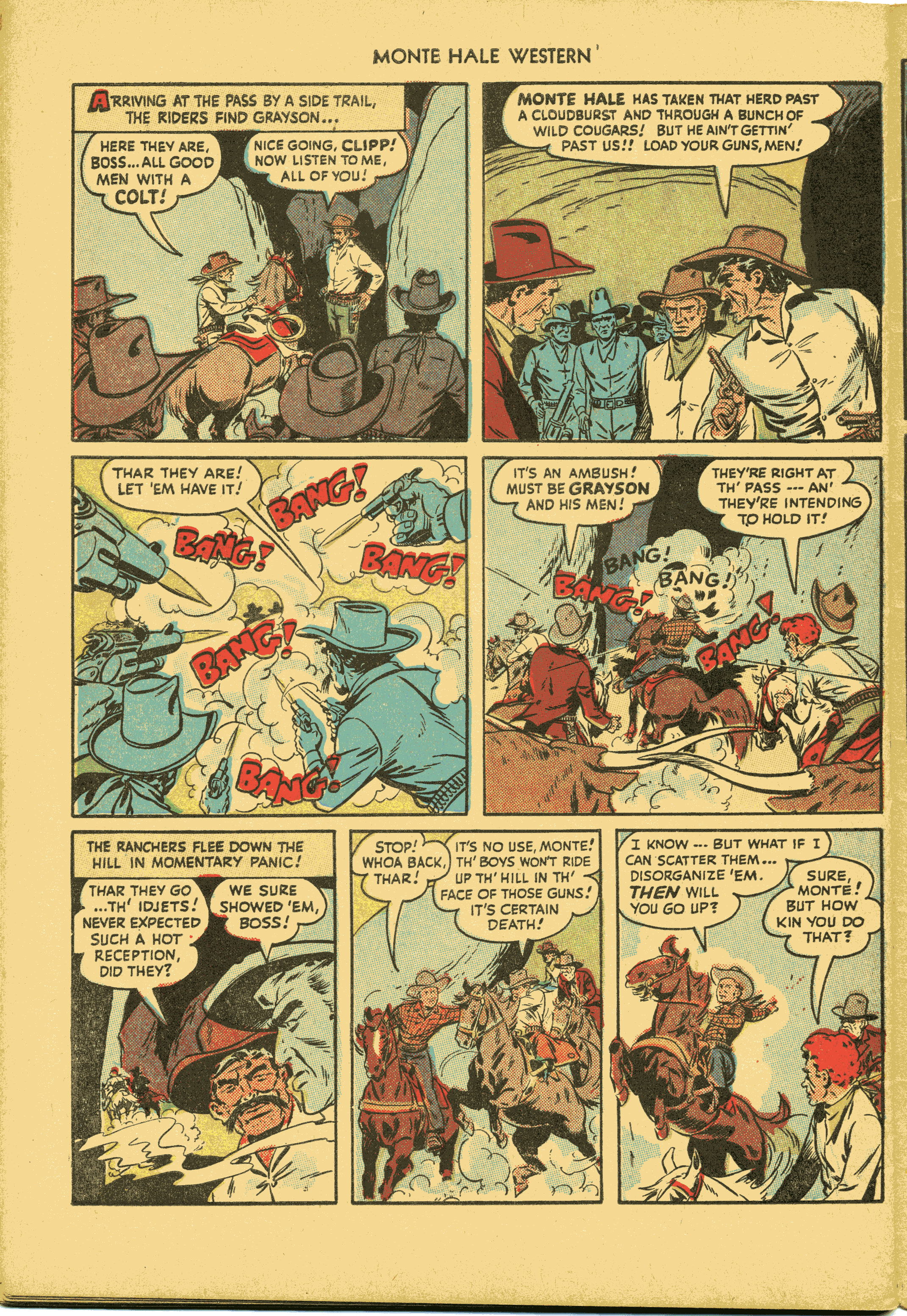 Read online Monte Hale Western comic -  Issue #31 - 46