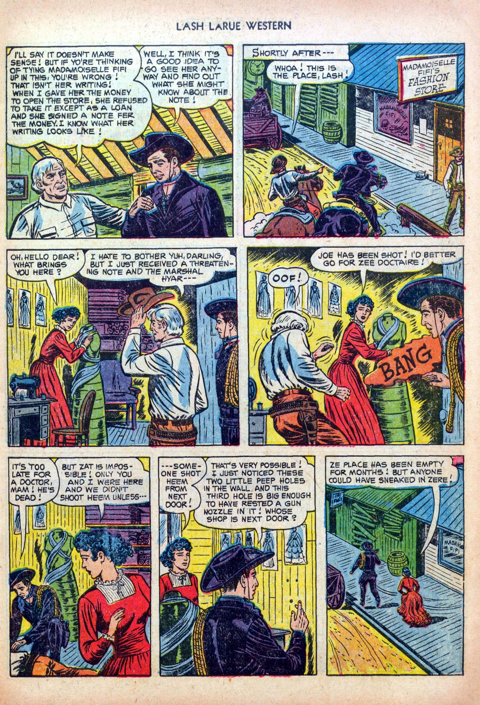 Read online Lash Larue Western (1949) comic -  Issue #39 - 7