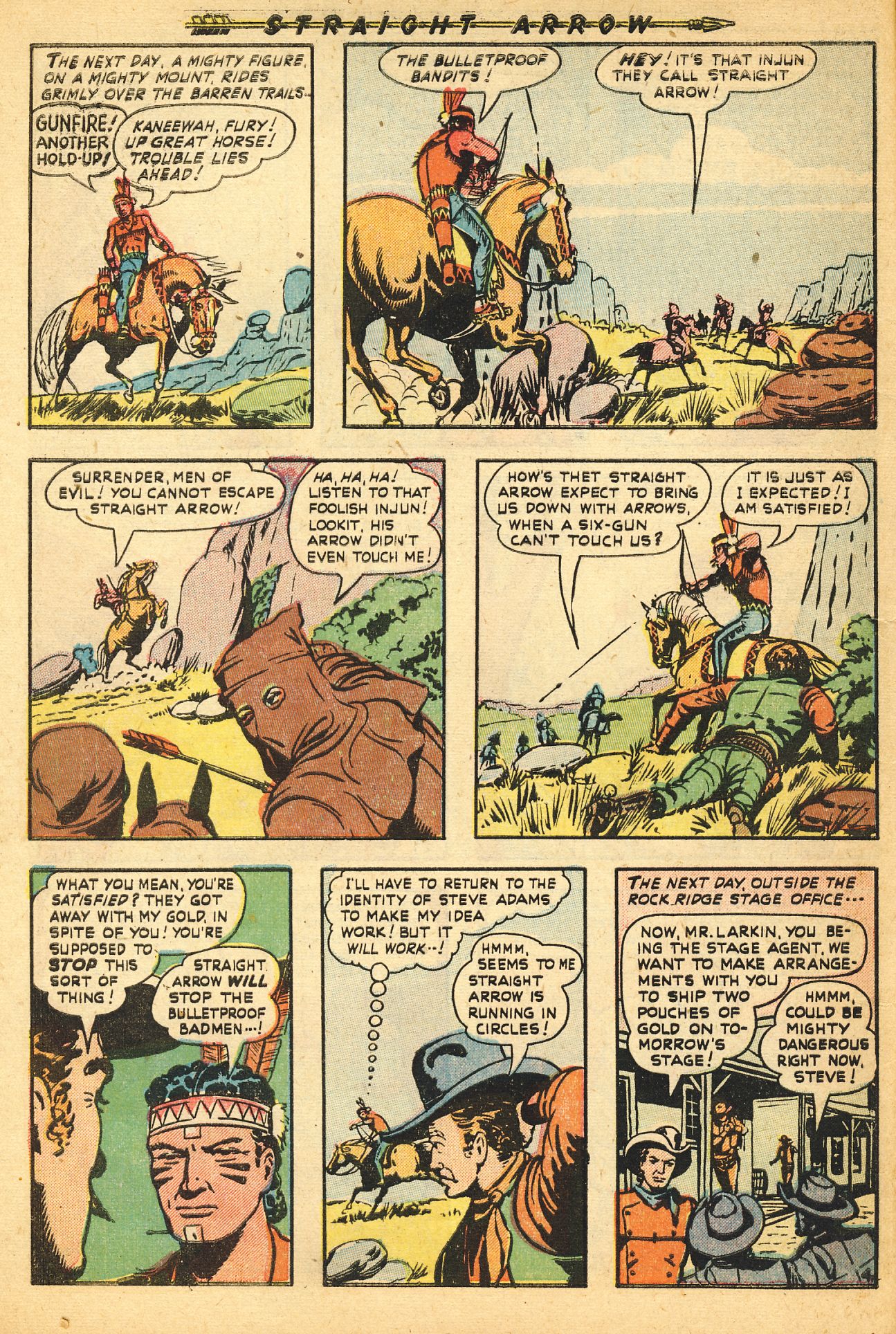 Read online Straight Arrow comic -  Issue #14 - 6