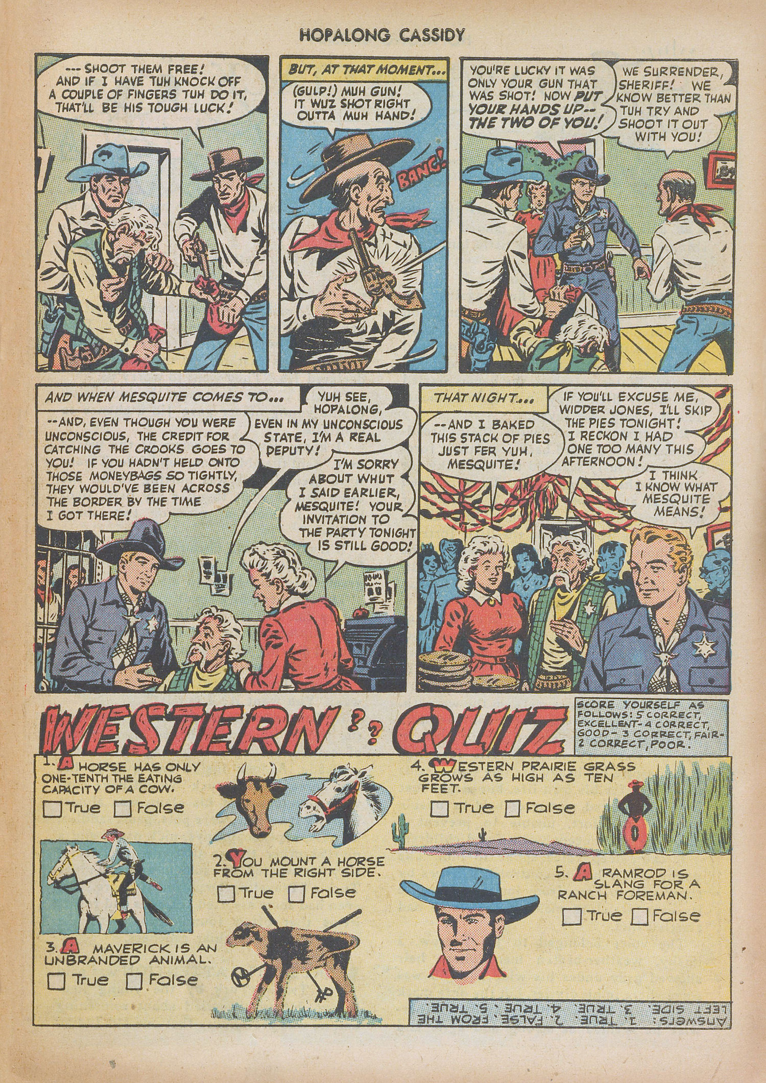 Read online Hopalong Cassidy comic -  Issue #34 - 33