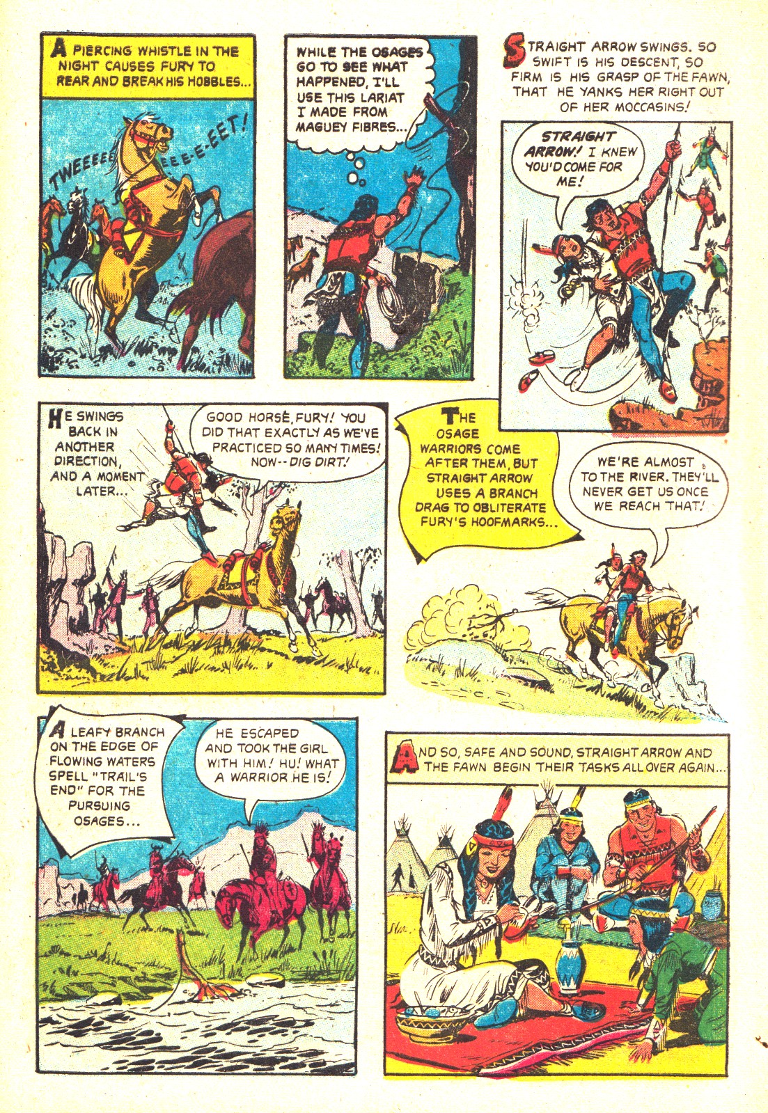 Read online Straight Arrow comic -  Issue #54 - 8